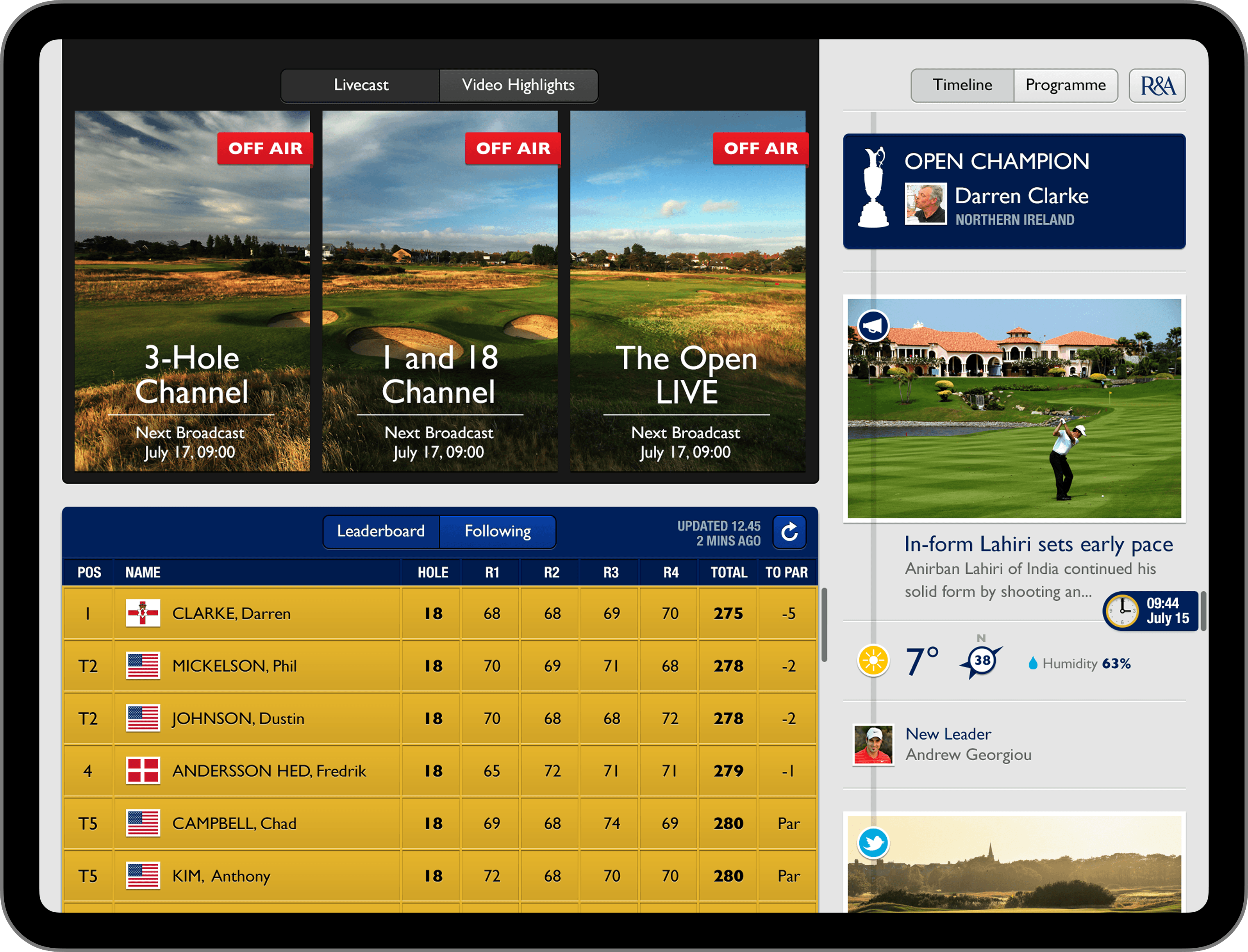 The Open App Dashboard