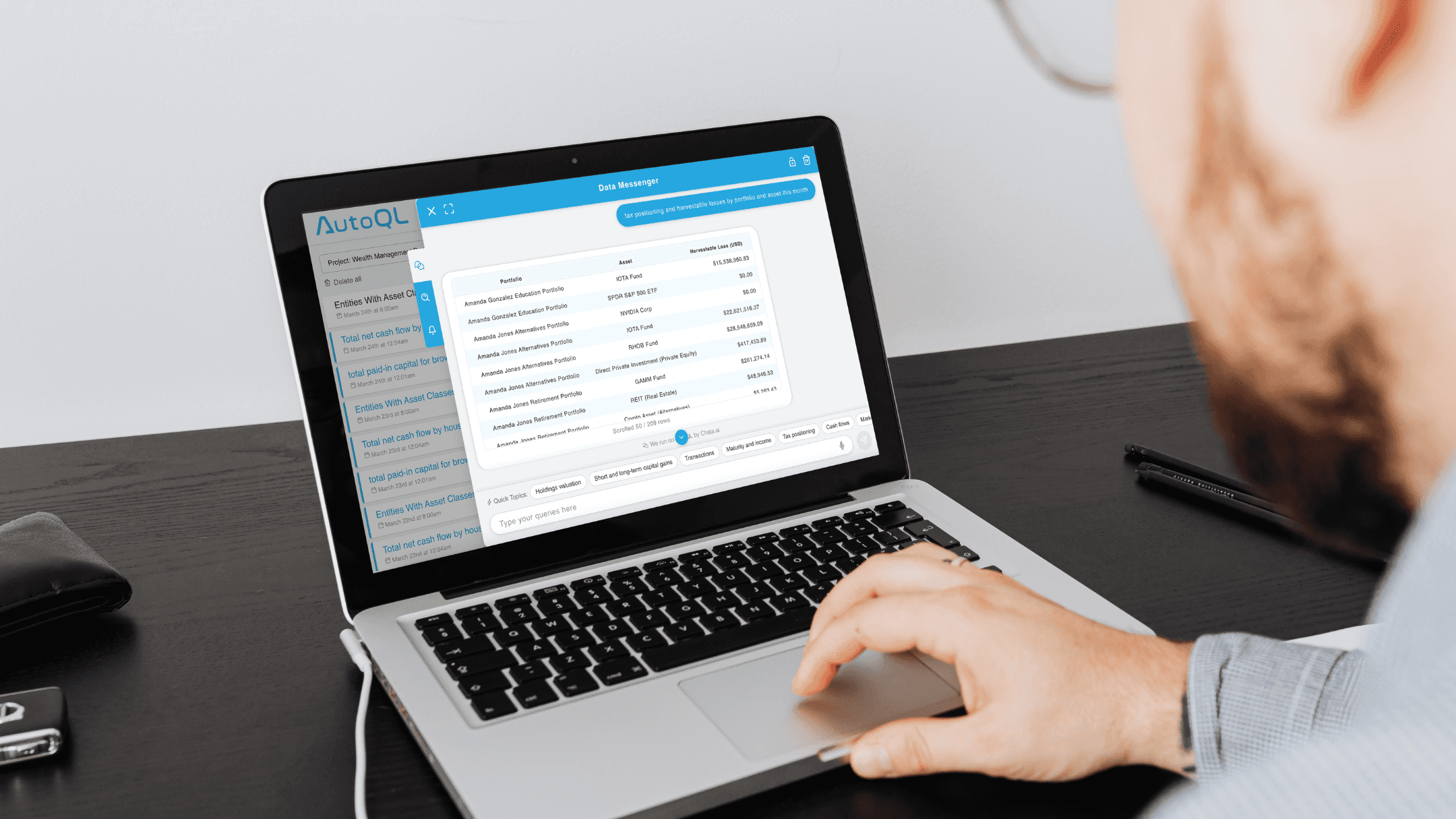 Proactive Analytics for wealth management