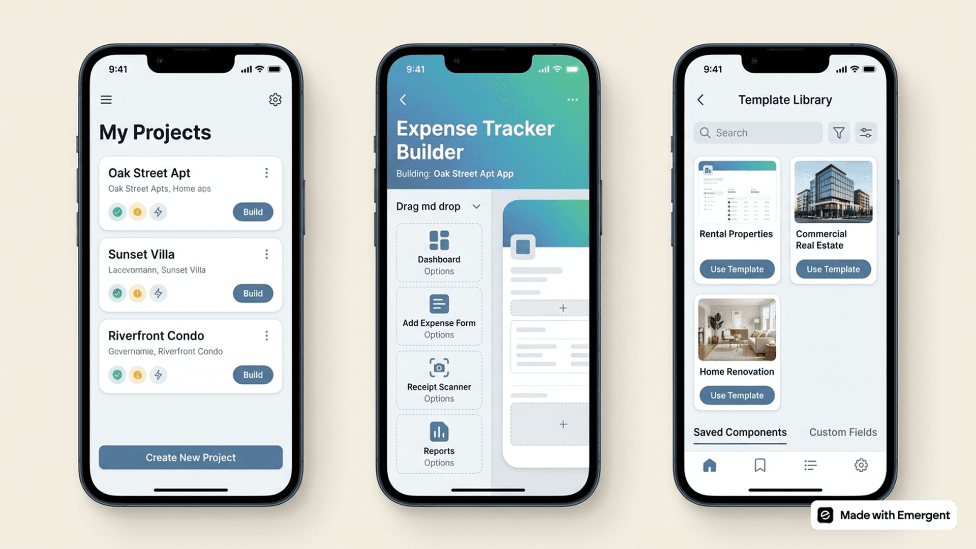Real Estate Expense Tracker App Made With Emergent