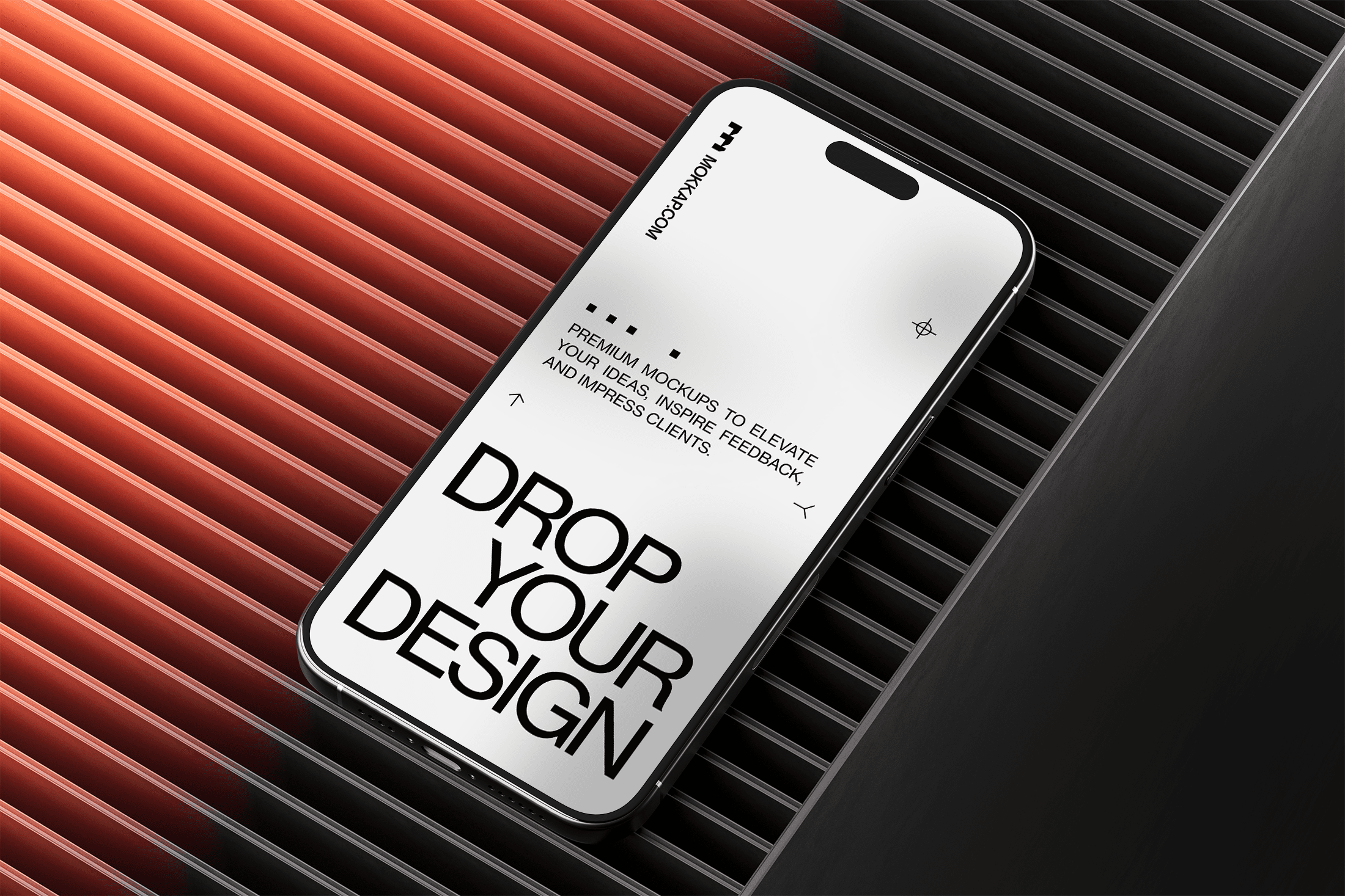 voyager table ribs iphone premium mockup