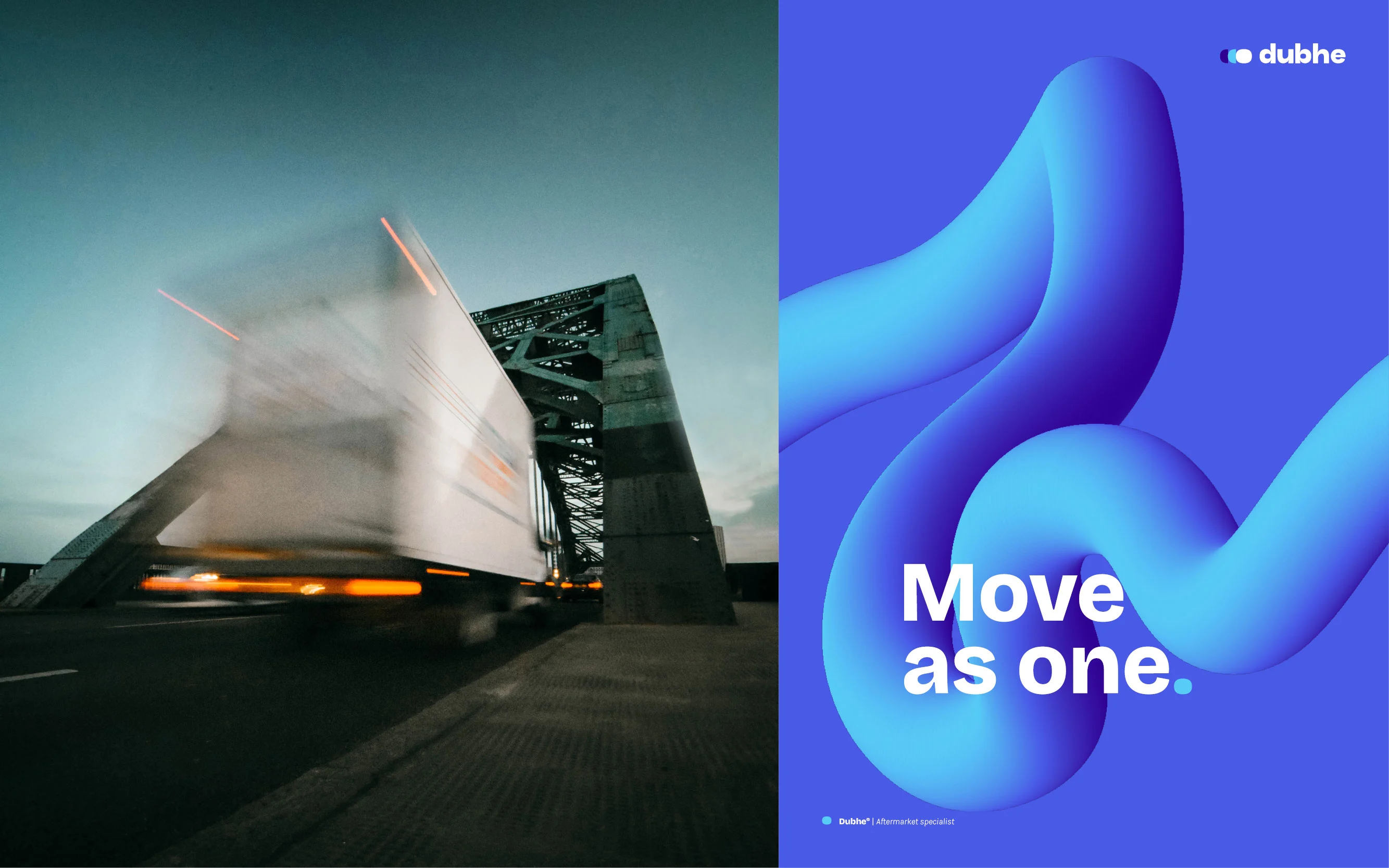 Panning shot di un camion