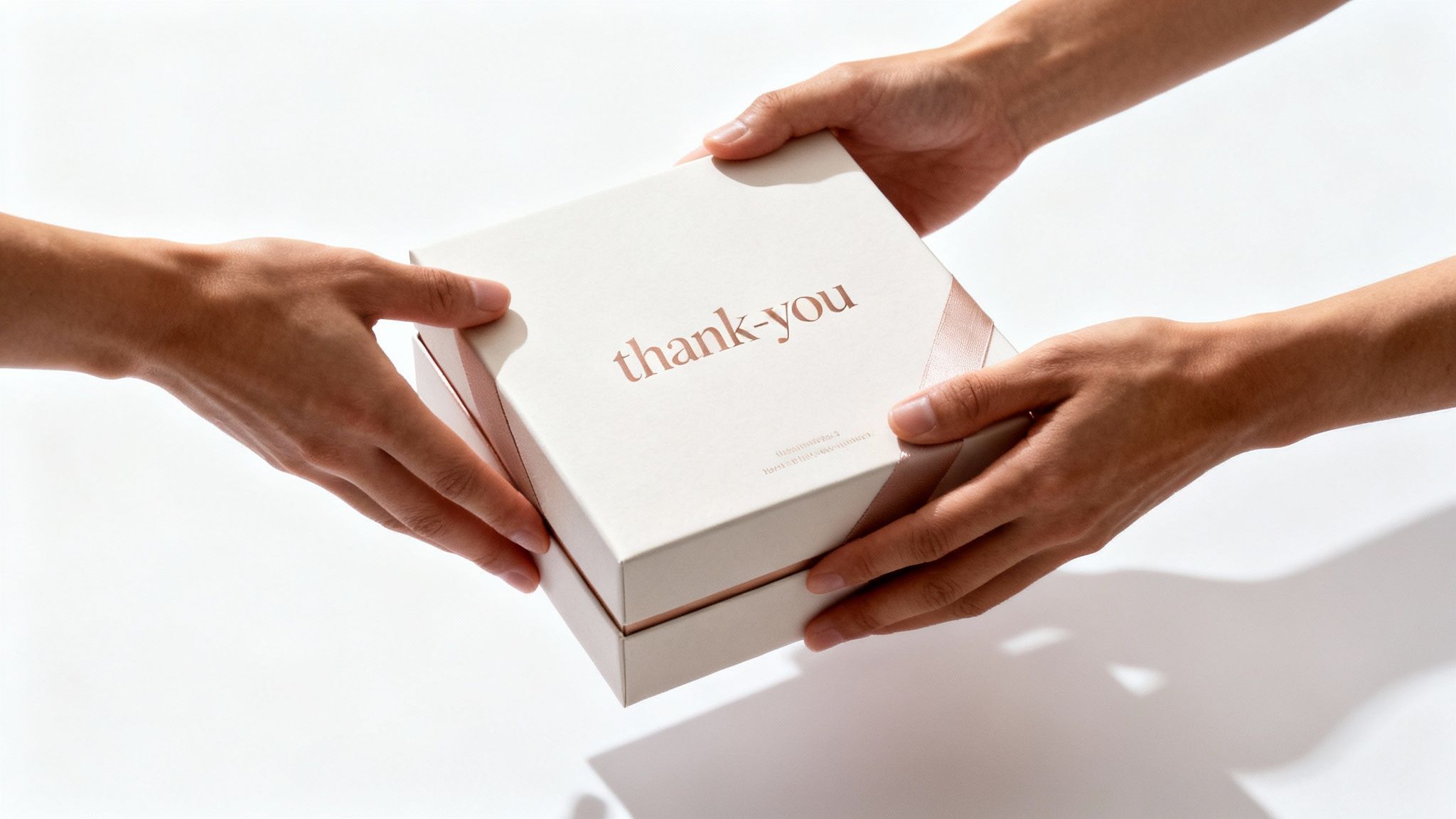 Influencer unboxing a gifted product from a brand