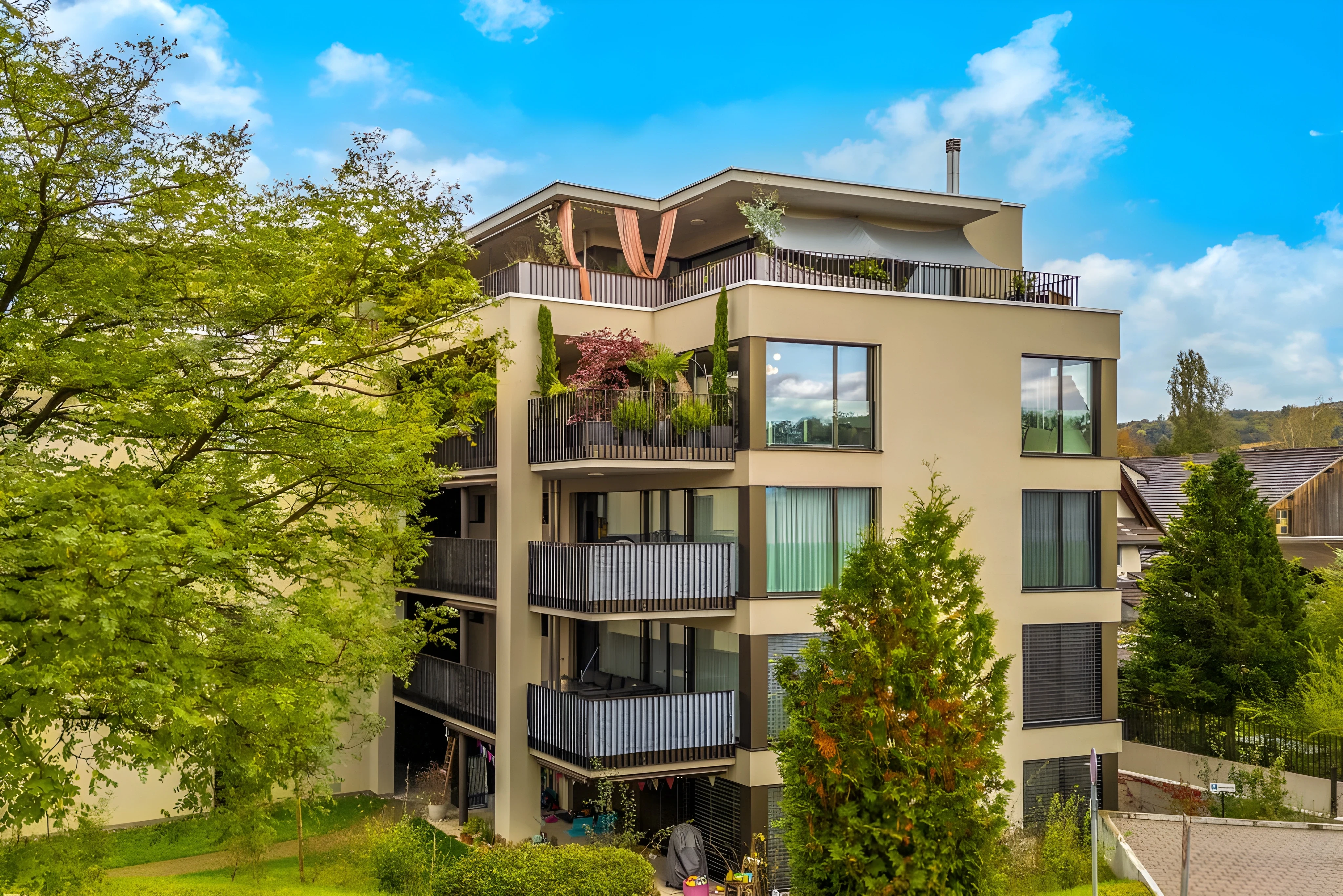 Geschichte und Luxus vereint Einzigartige Terrassenwohnung