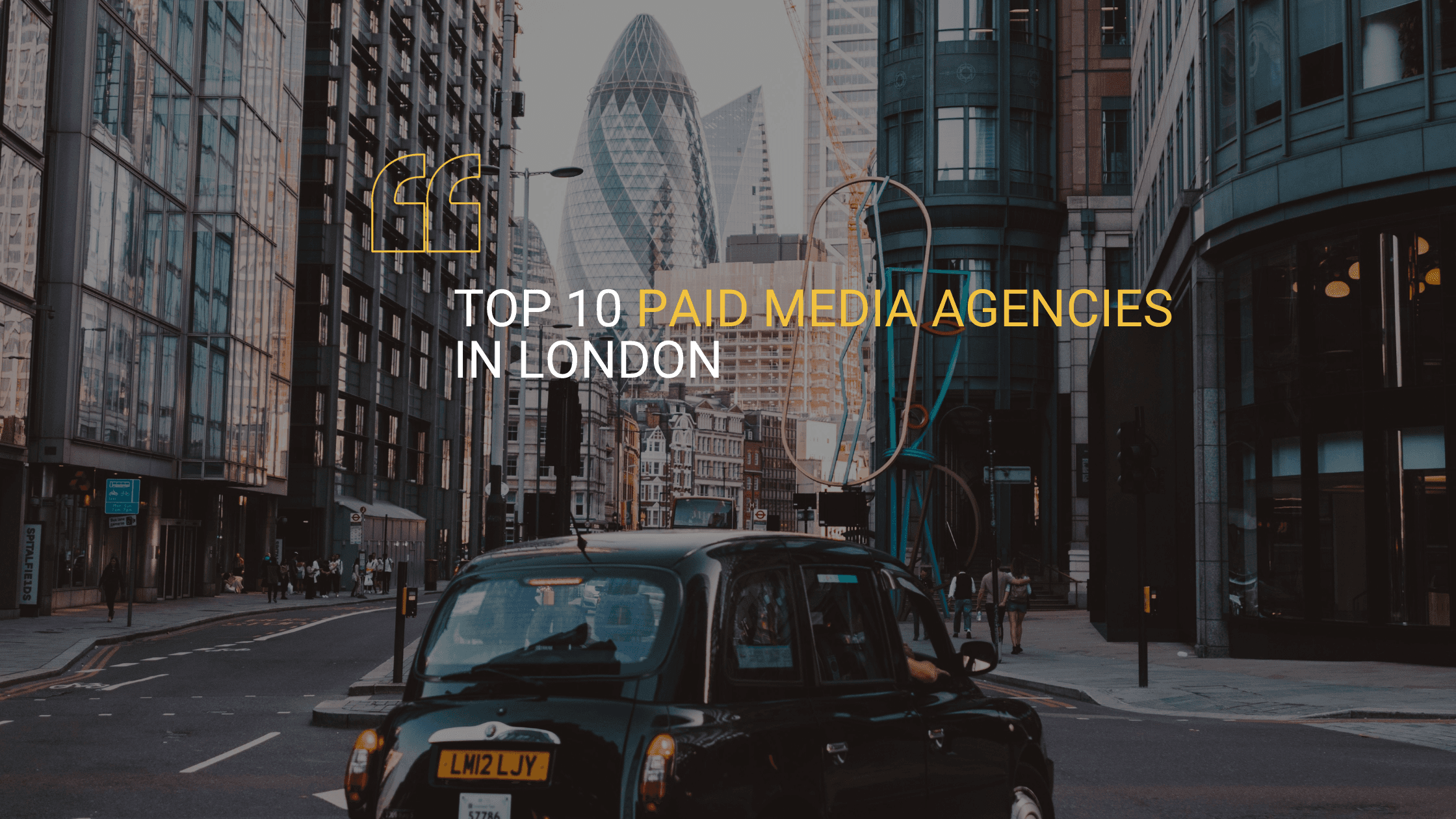 Hero blog image for 'Top 10 Paid Media Agencies in London' in which PinPoint Media was ranked number 1.
