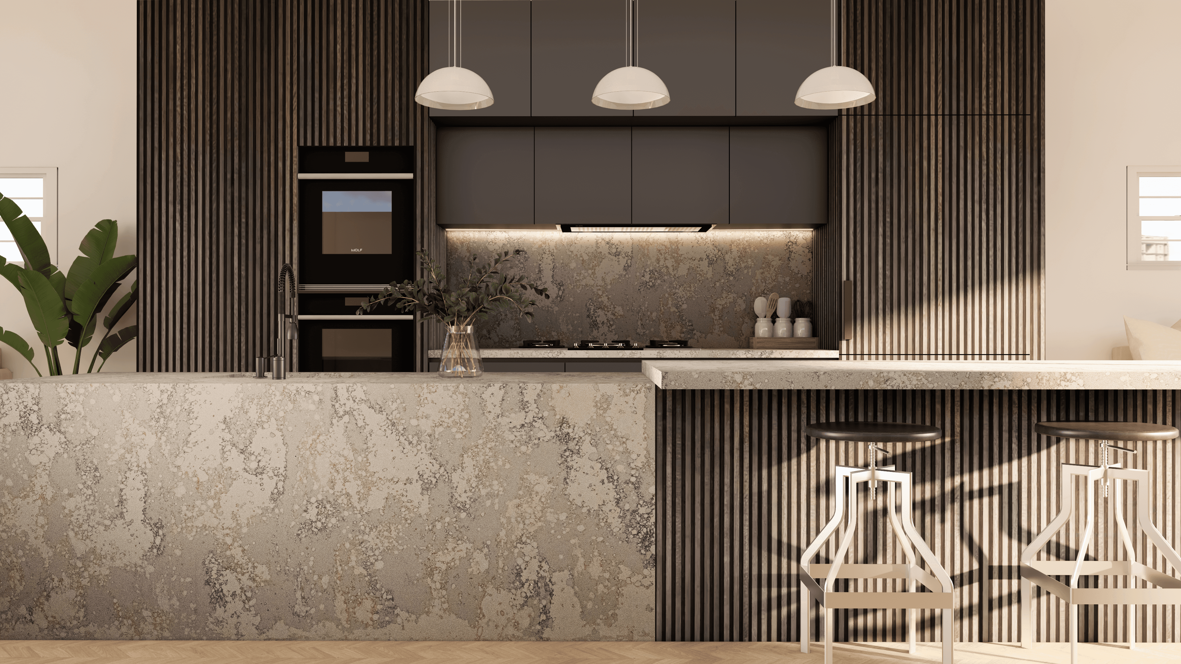 Krystallos quartz kitchen