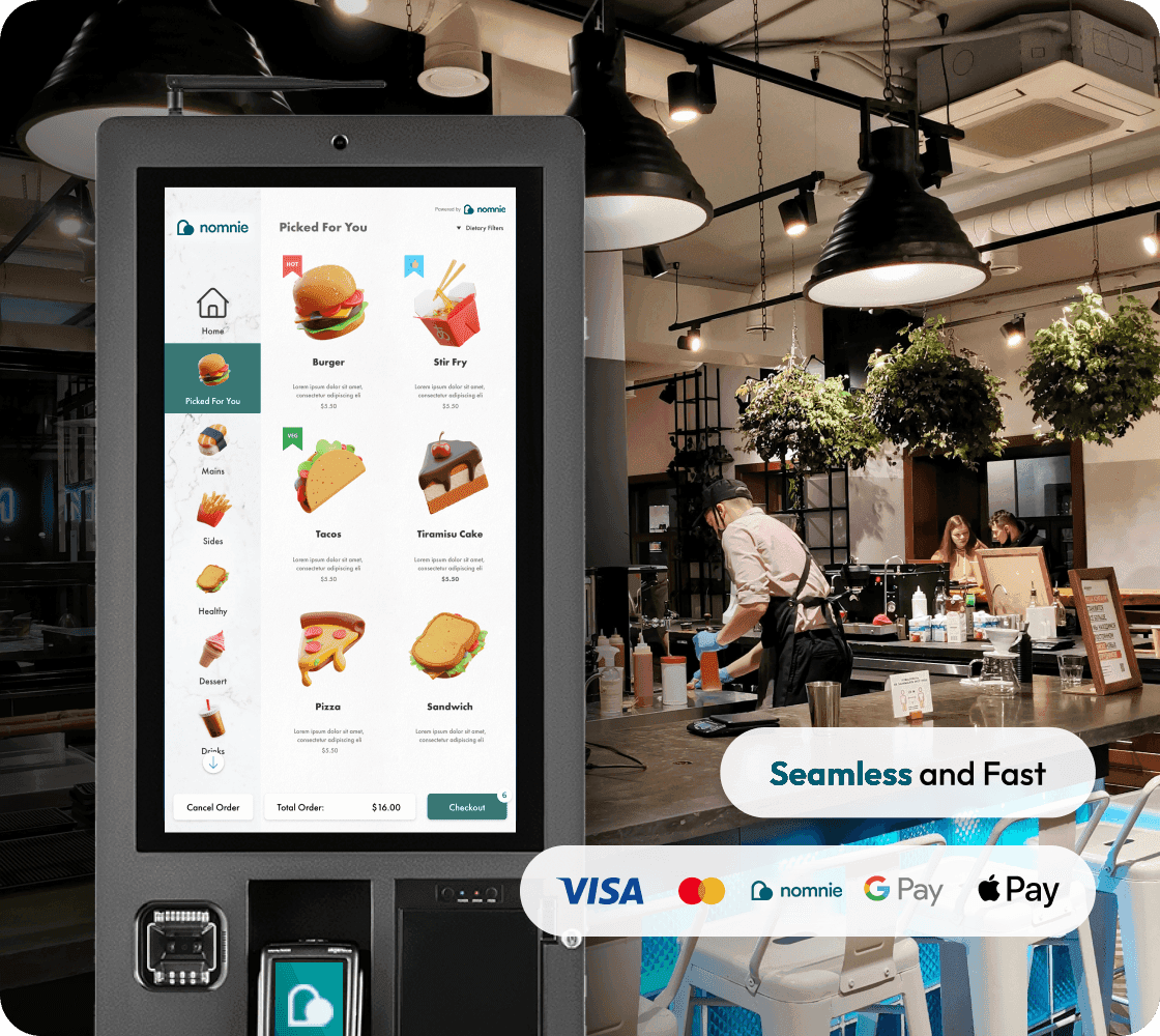 best customers experience with self ordering KIOSK system