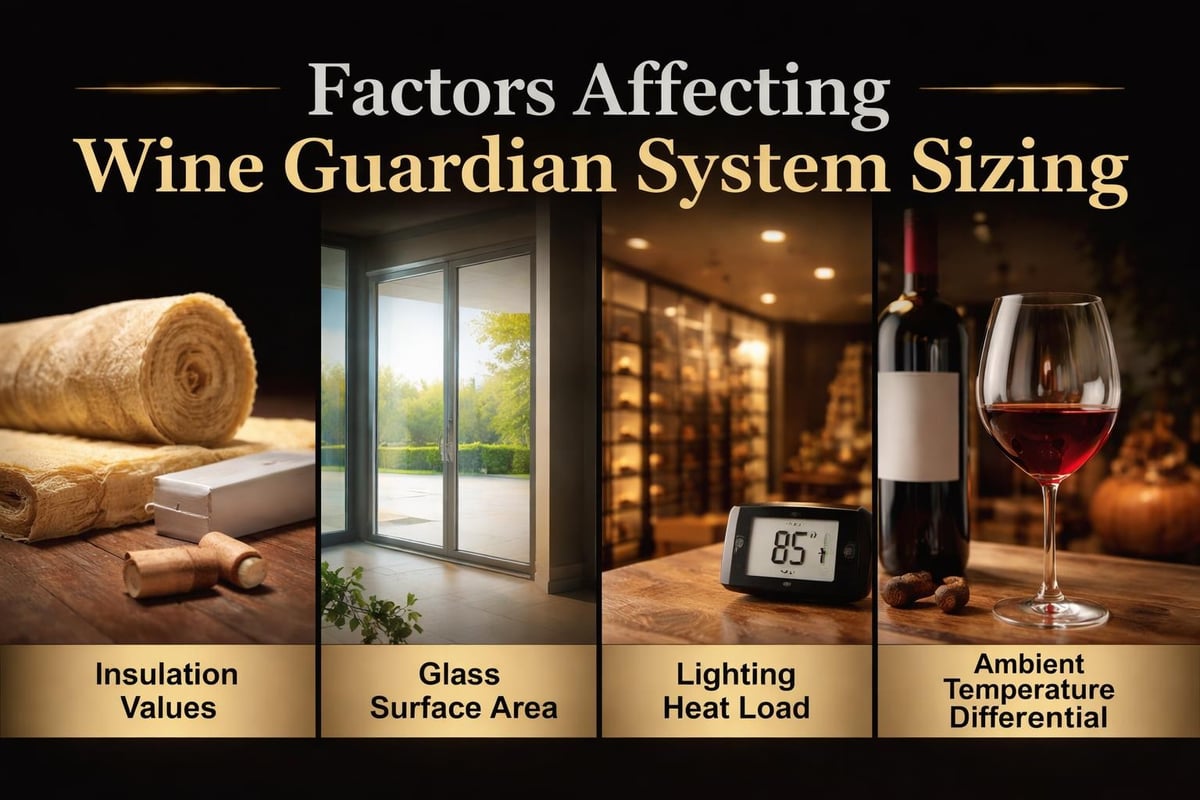 Wine cellar cooling requirements