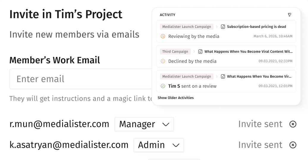 Filter & Select Media