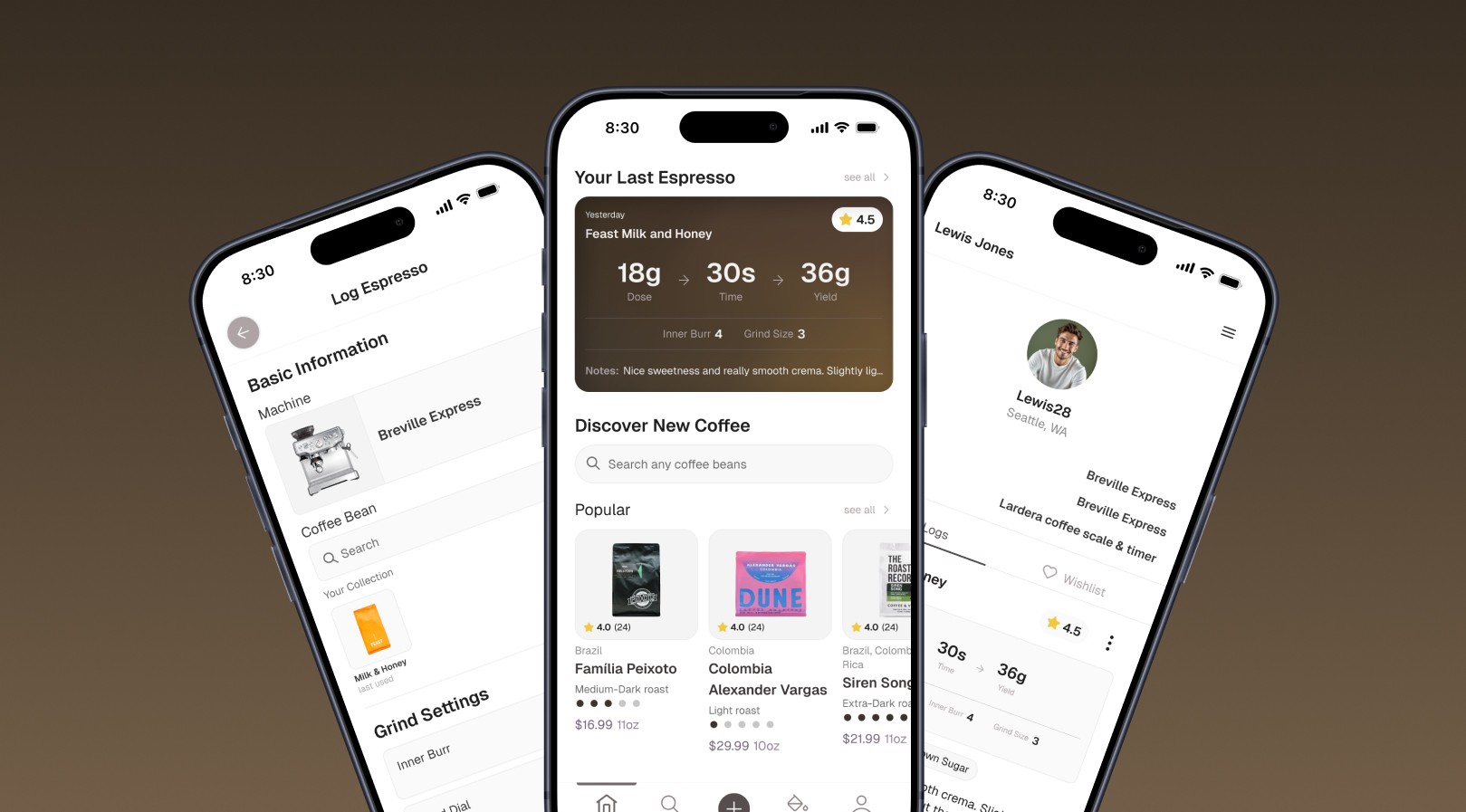 dialed coffee app