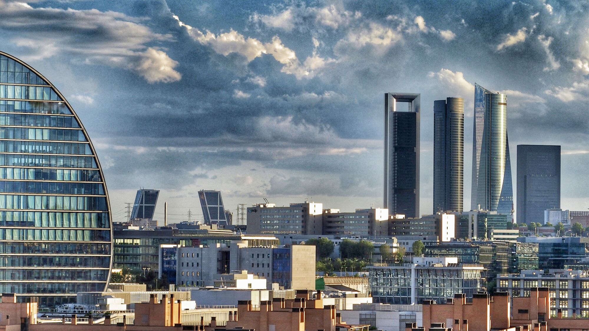Madrid, Above, Architecture, Blue, Building Exterior | London