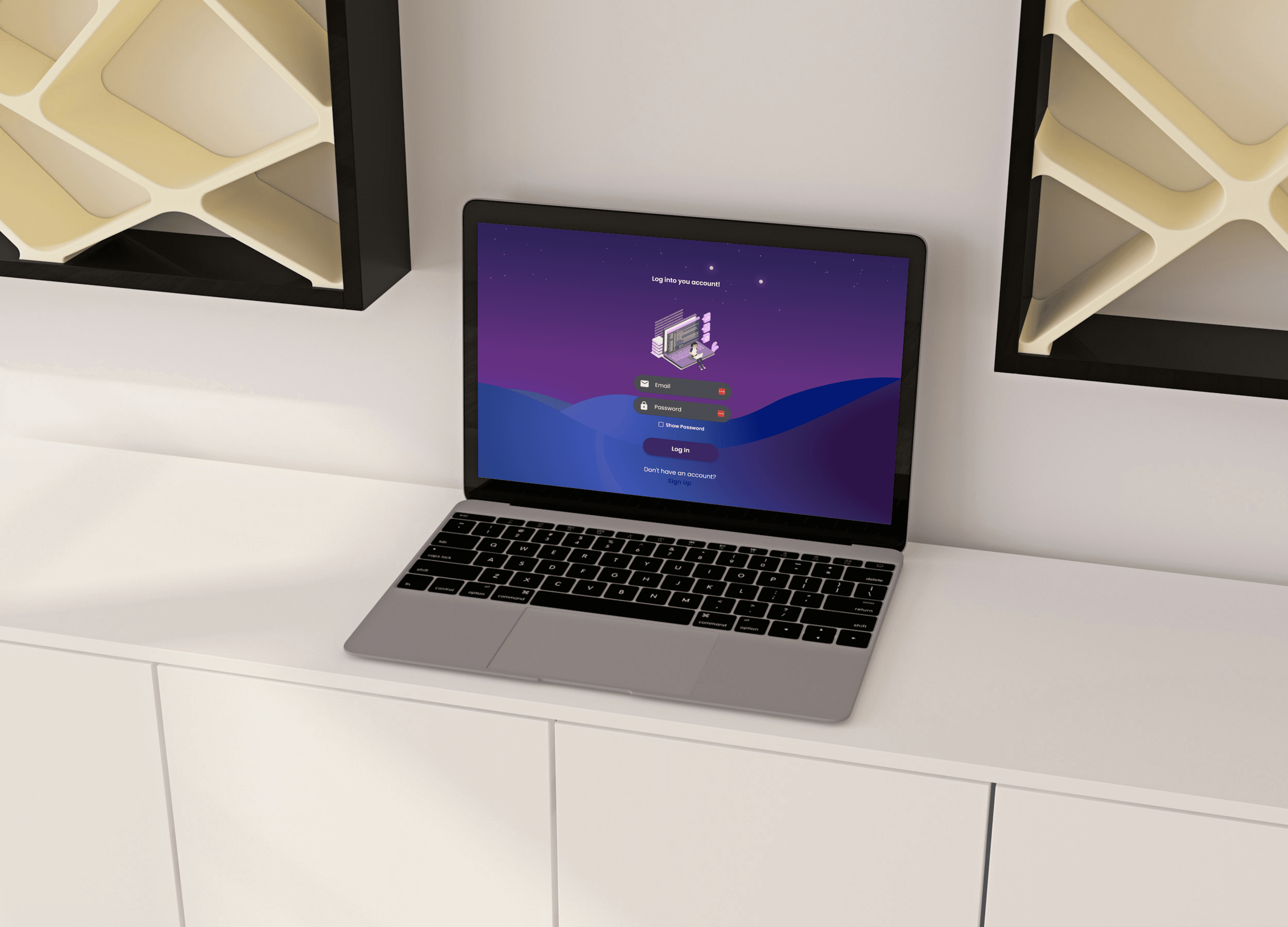 Scripted on a laptop