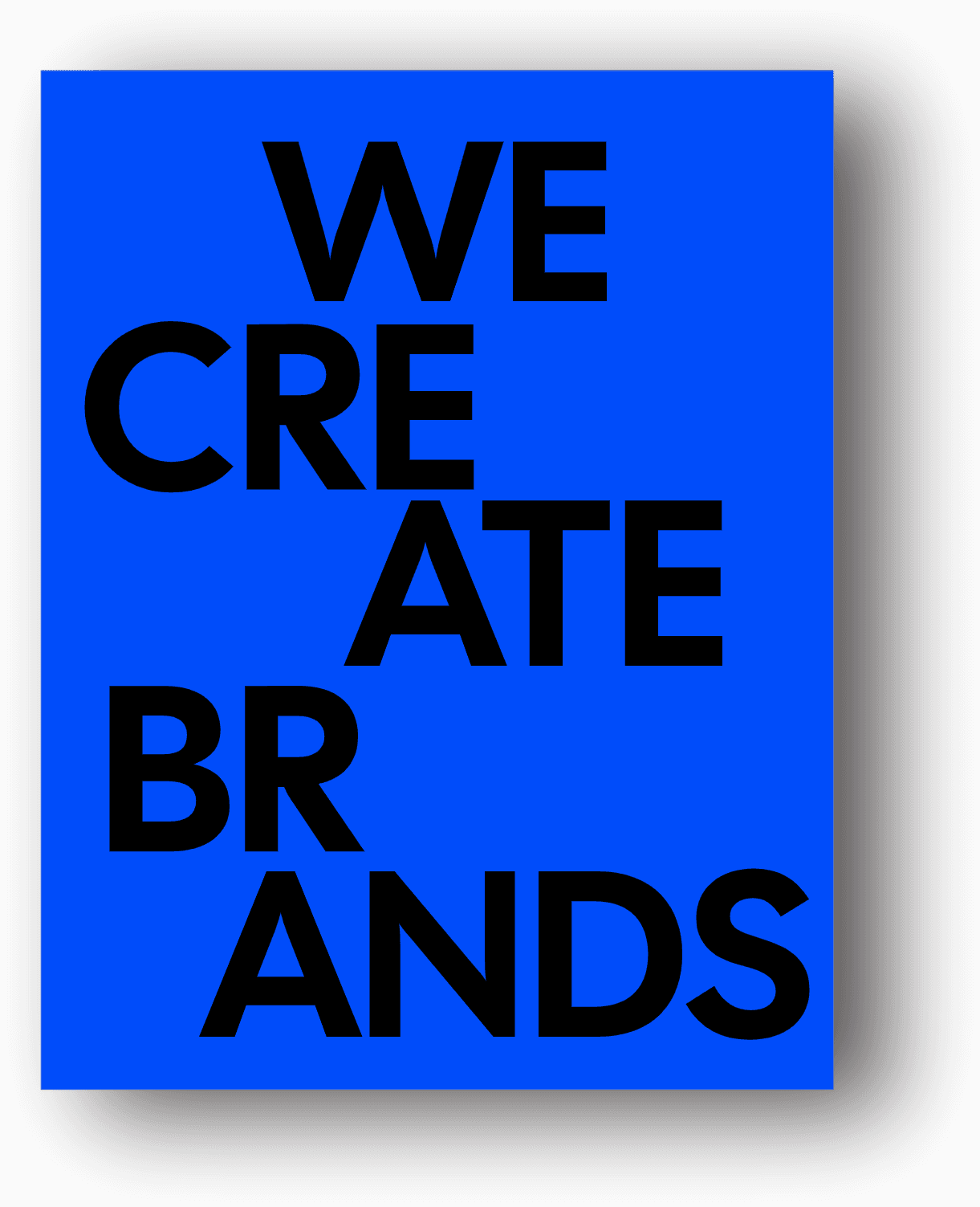 Red and black 3D cube mockup on a table