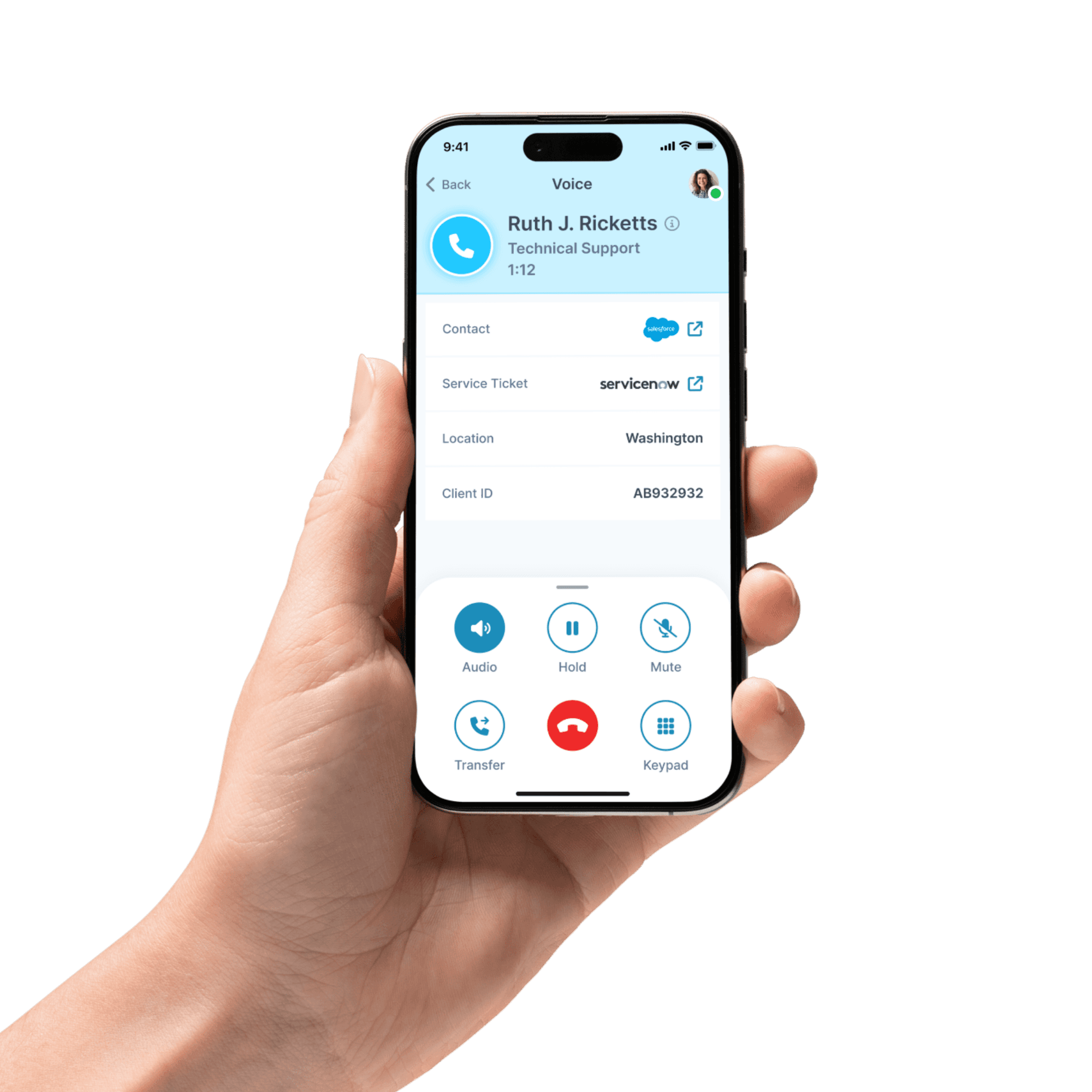 Mobile app for NiCE CXone screenshot