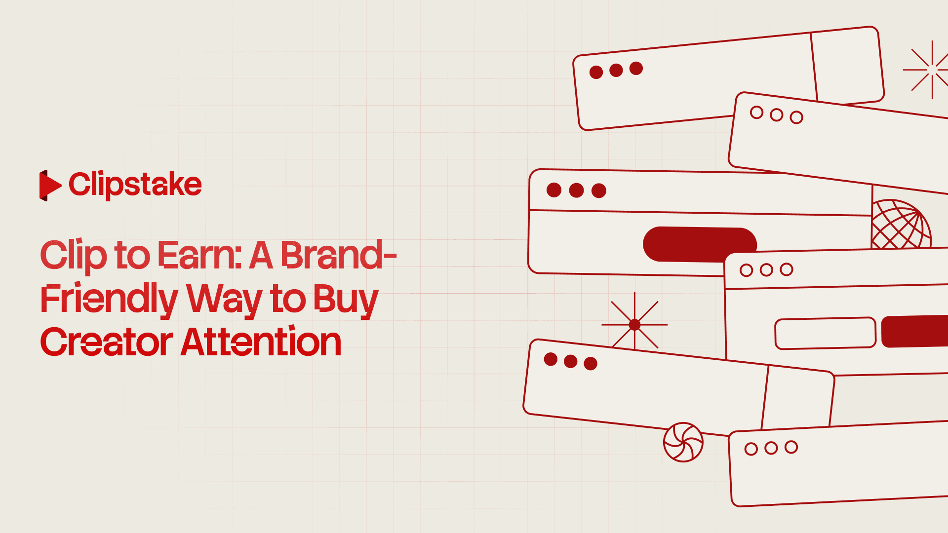 Abstract illustration of stacked content panels representing how brands structure and manage creator campaigns.