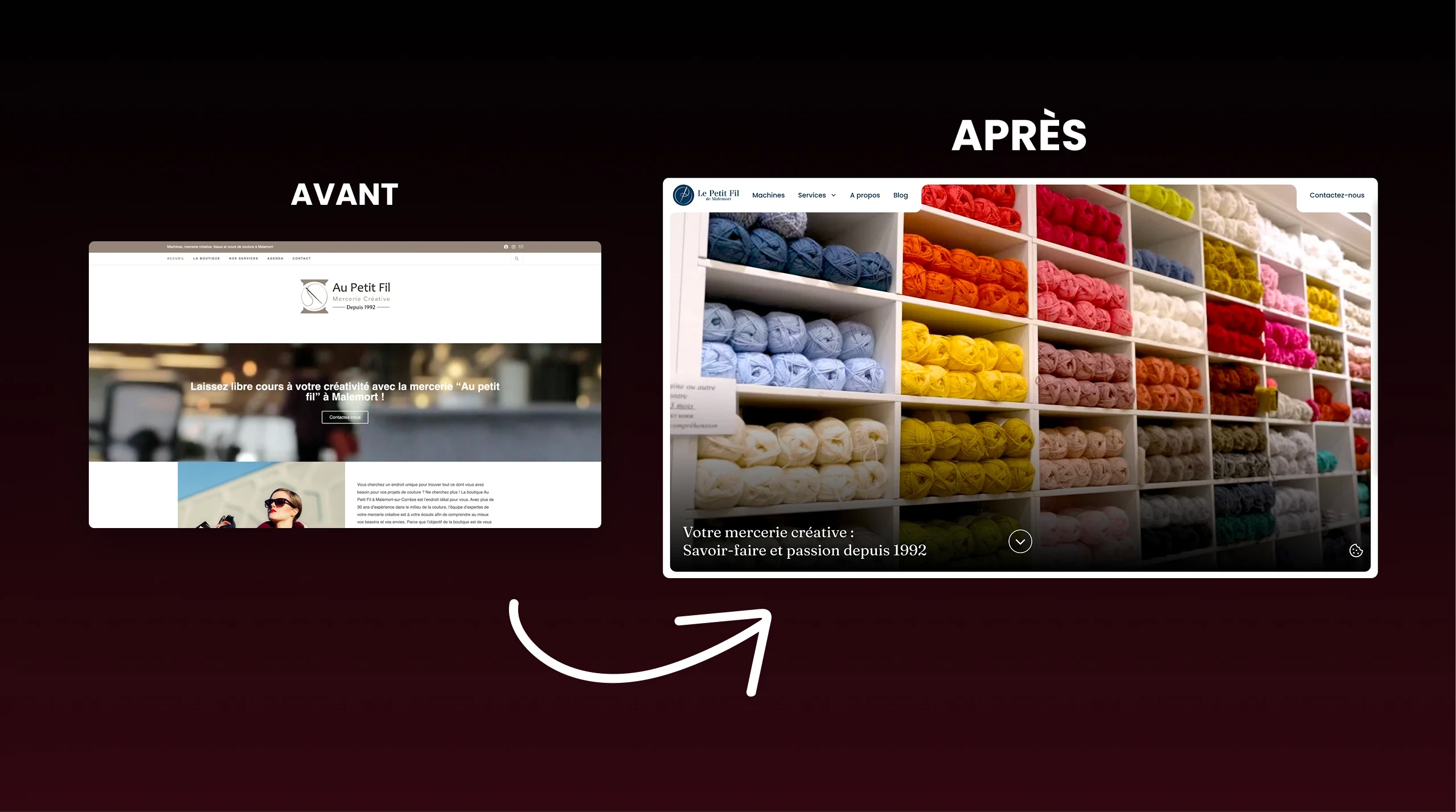 Nouvelle page d’accueil du site avec vidéo en fond de hero section