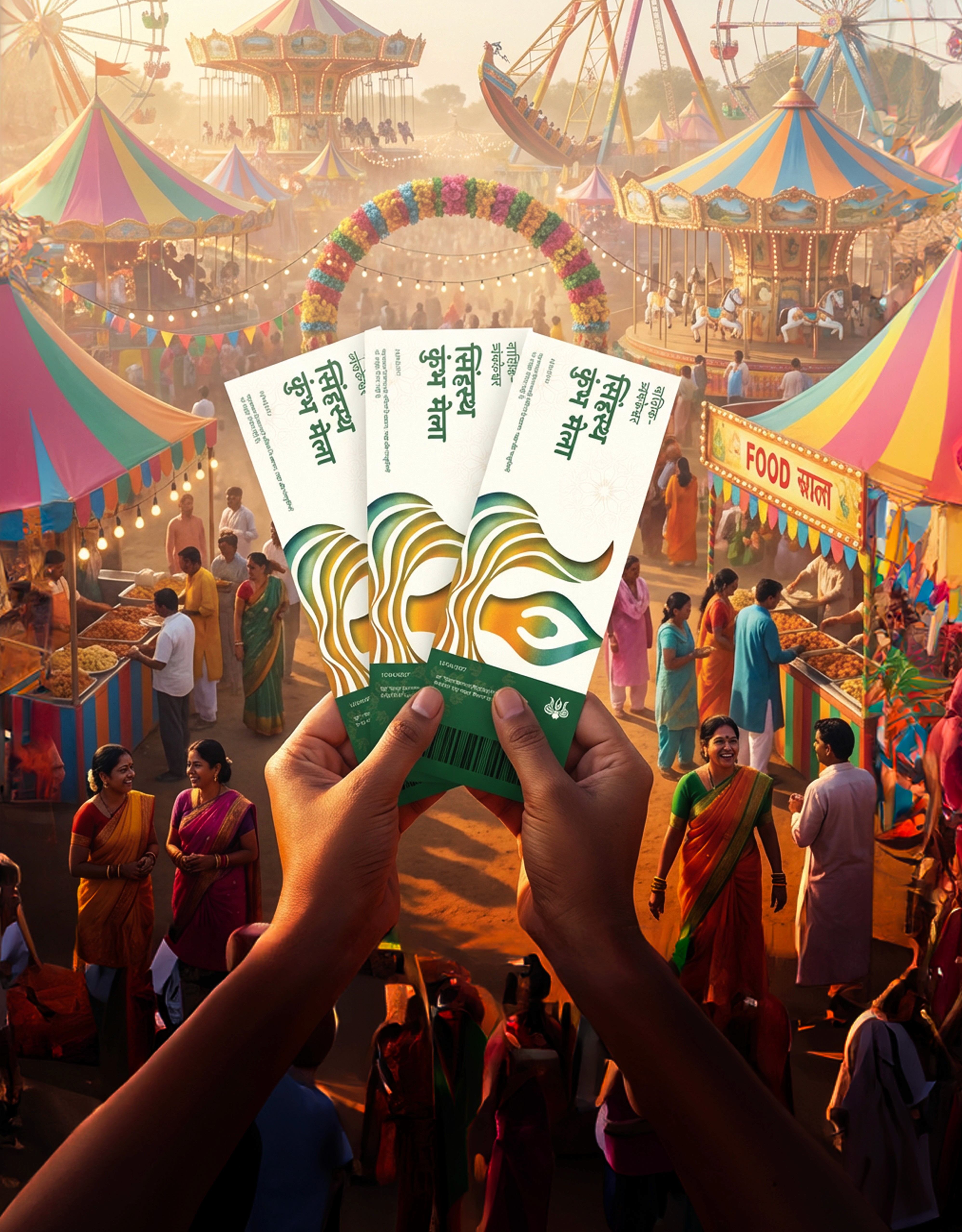 The Nashik–Trimbakeshwar Simhastha Kumbh Mela 2027 logo project aimed to create a timeless visual identity that reflects the spirit of faith, purity, and renewal