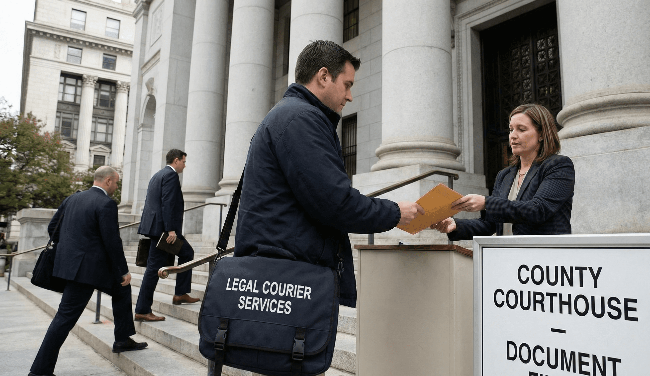 legal courier in new york delivering court filing documents in new york city, ny