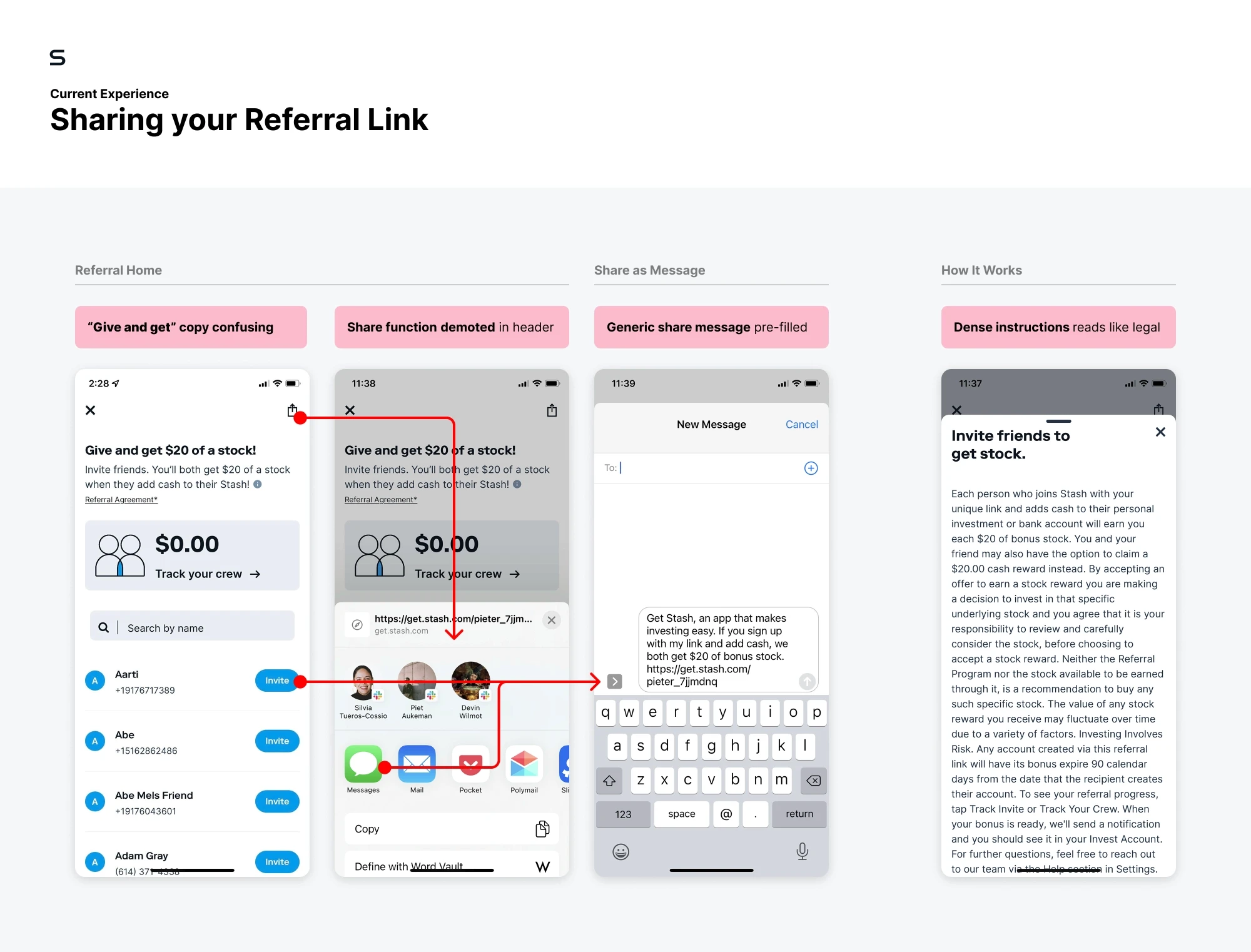 Stash referral old design