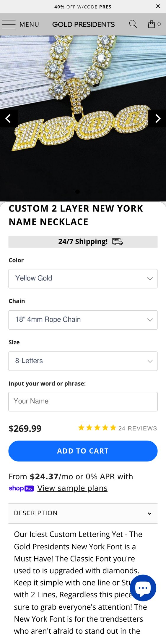 Jewelry product options include: necklace for Custom 2 Layer New York Name Necklace from Pres.