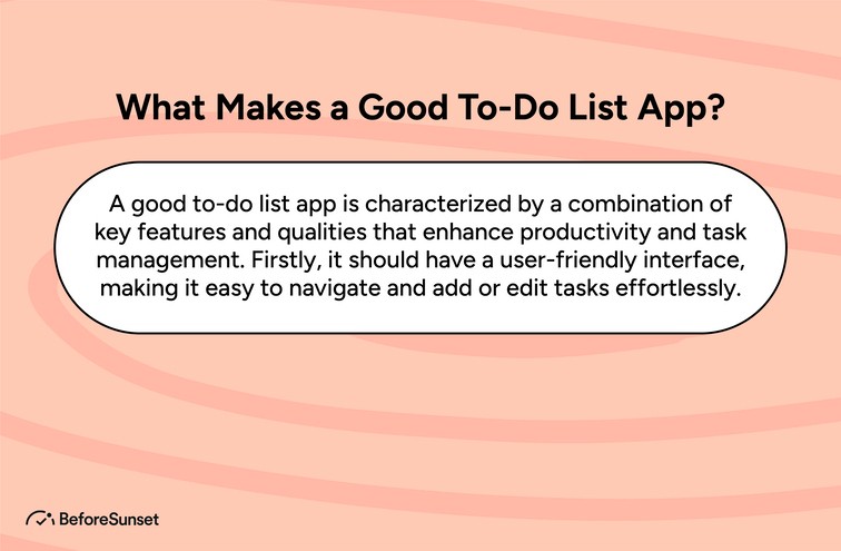 What Makes a Good To-Do List App?