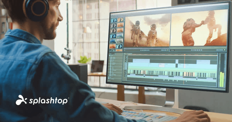 Splashtop remote video editing interface