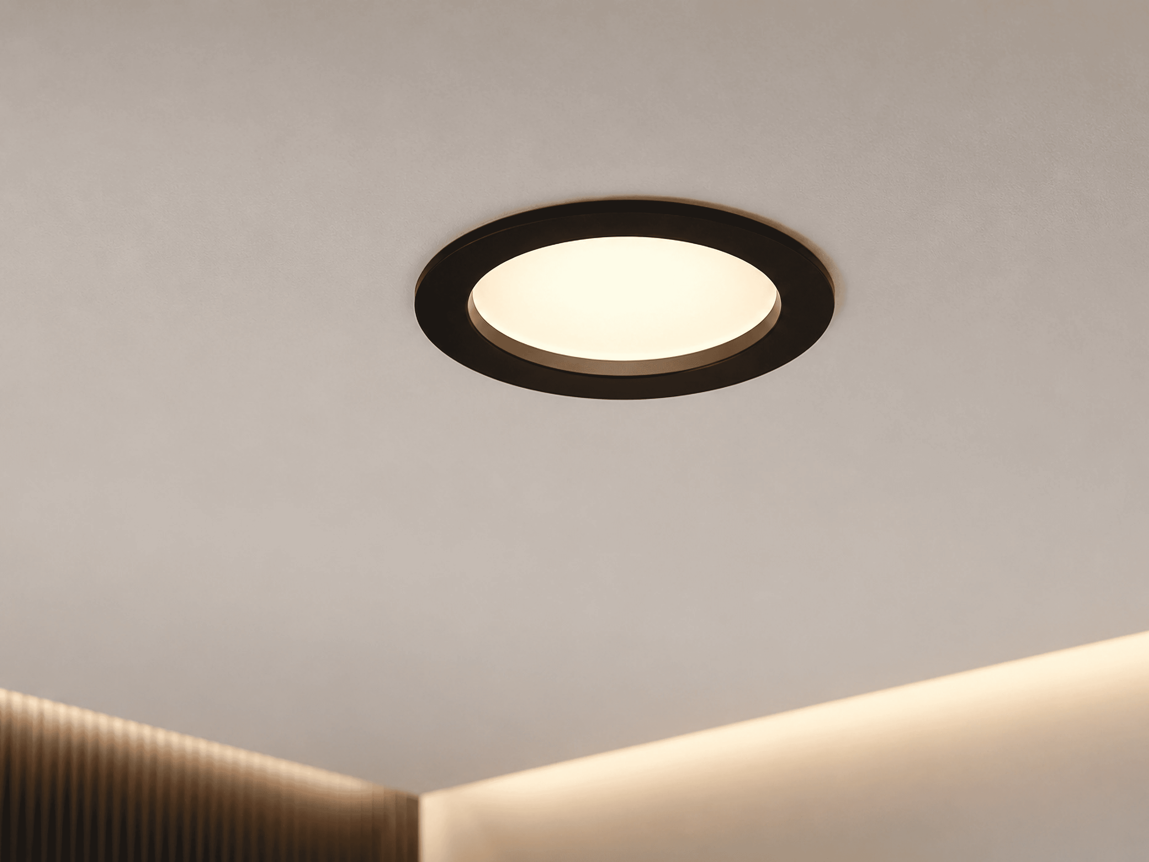 Oprawa sufitowa LED Rueda typu downlight IP65 z wymiennym ringiem dekoracyjnym