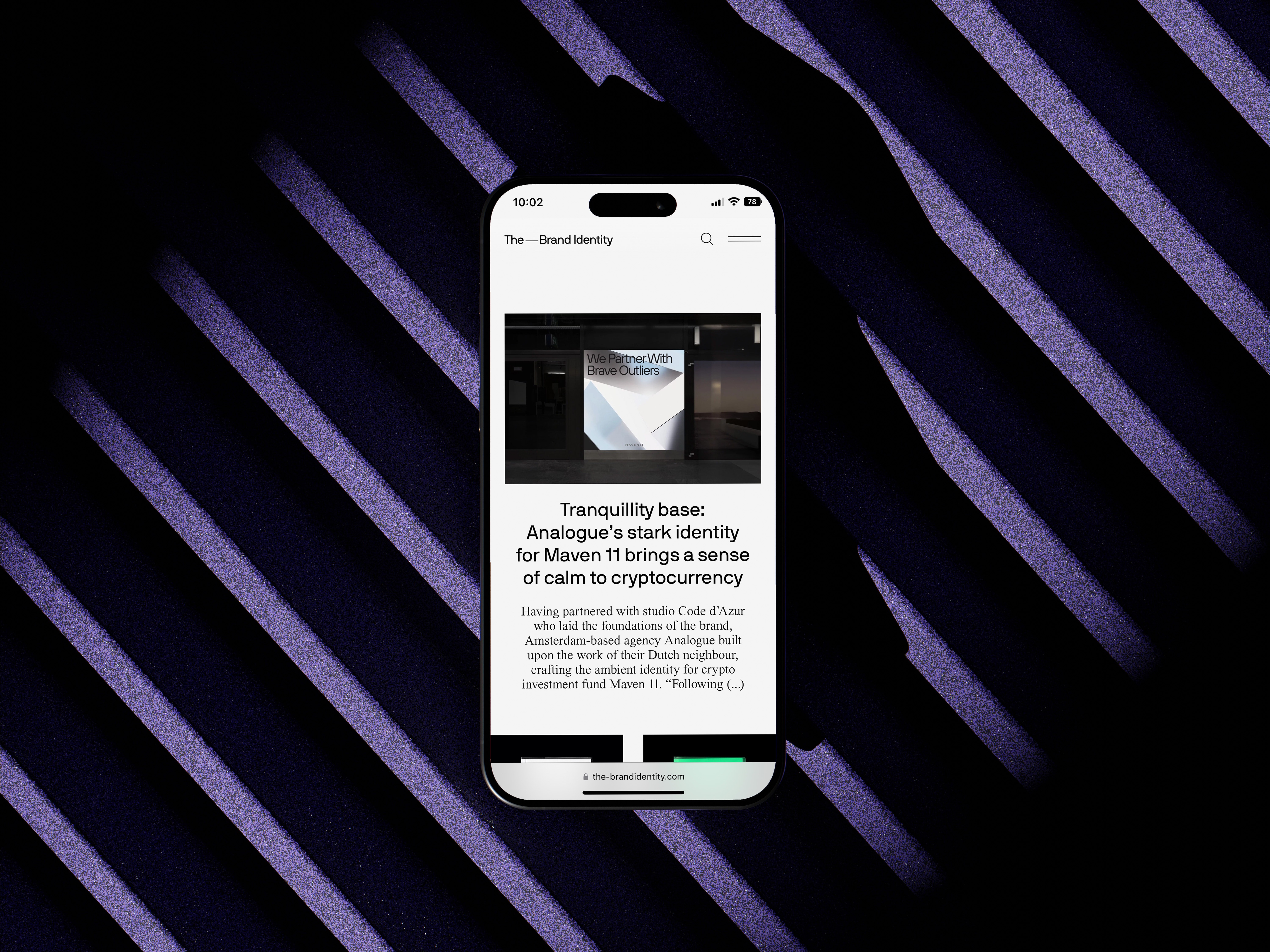 maven website mockup by analogue agancy