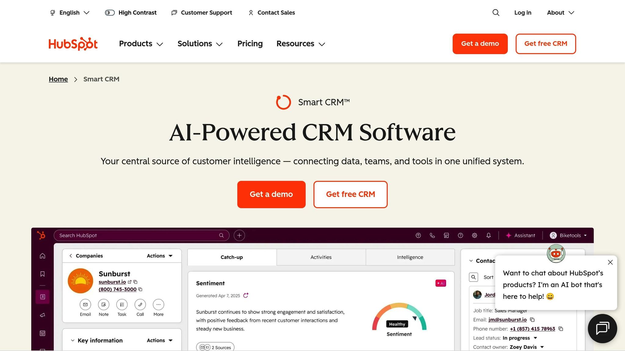 HubSpot AI CRM
