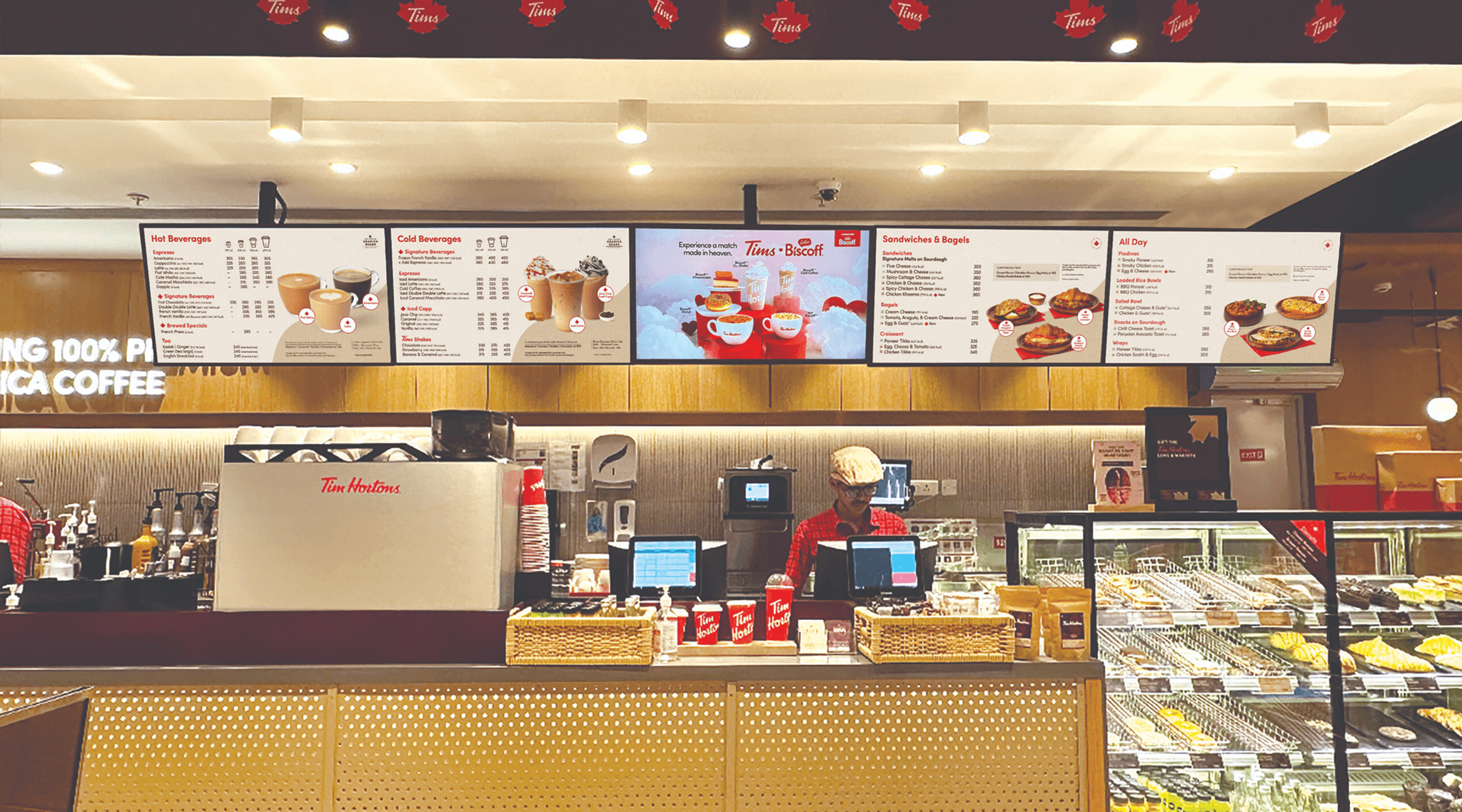 brand elements displayed for tim horton