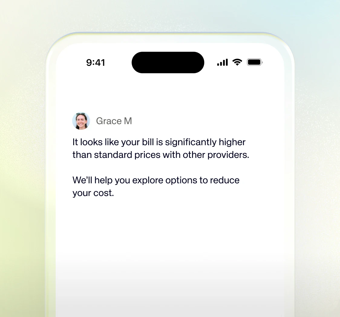 A healthcare expert from Granted discovered significantly higher prices than usual compared to other providers.