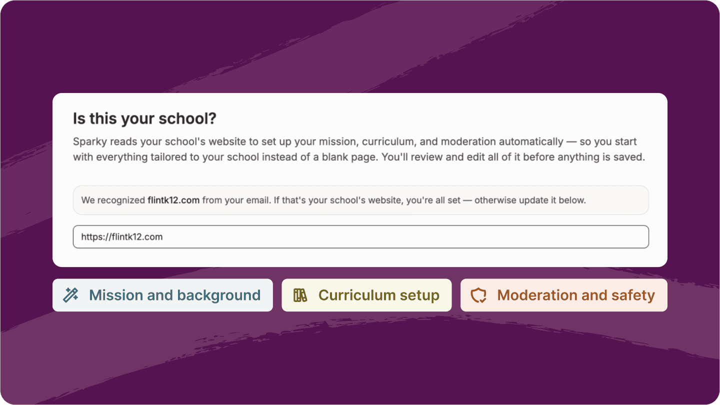 Image of setting up flint for your school in minutes