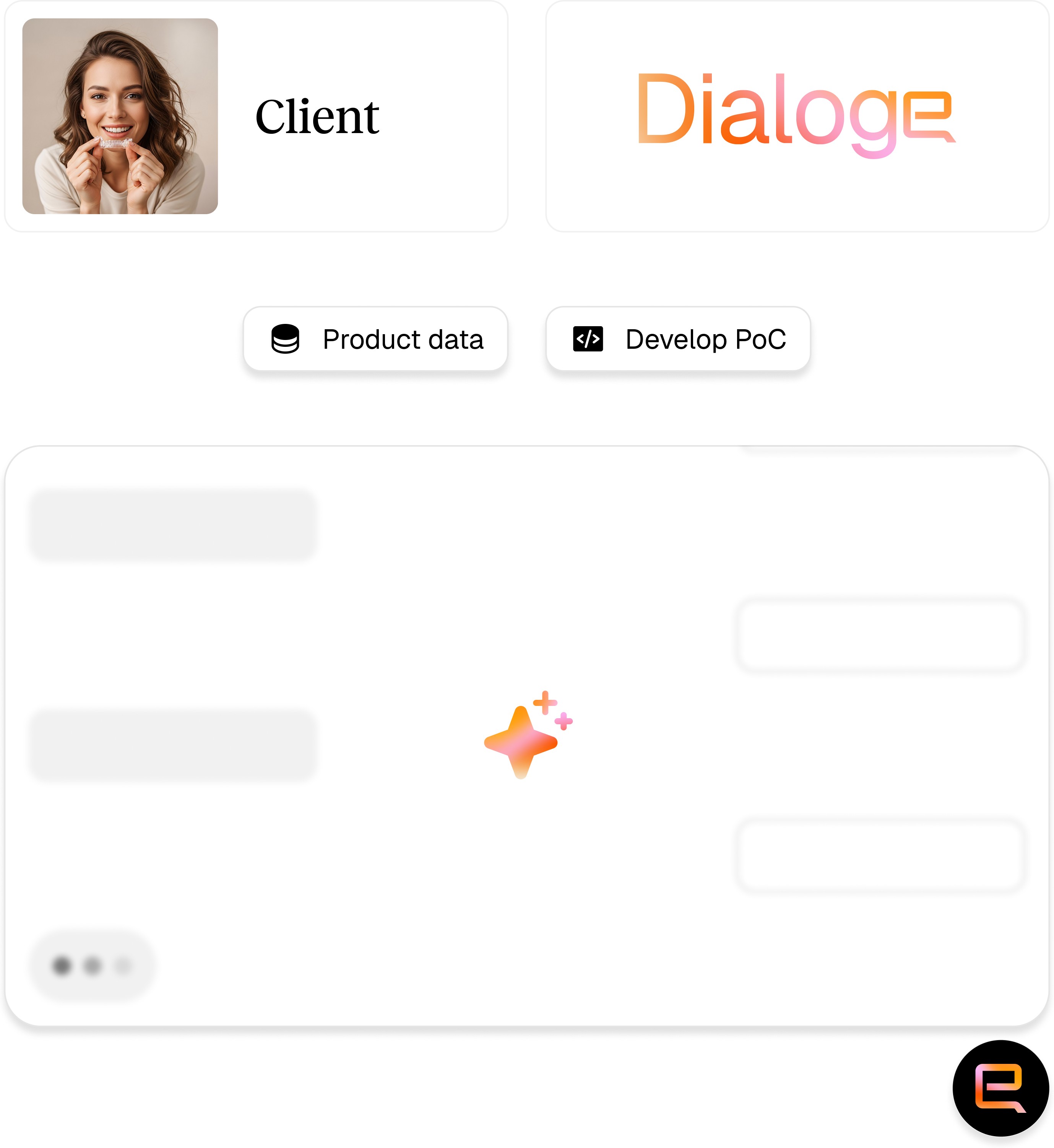 Profile layout with a photo on the left and sections for name and details on the right.