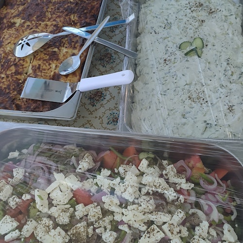 Buffet on a boat