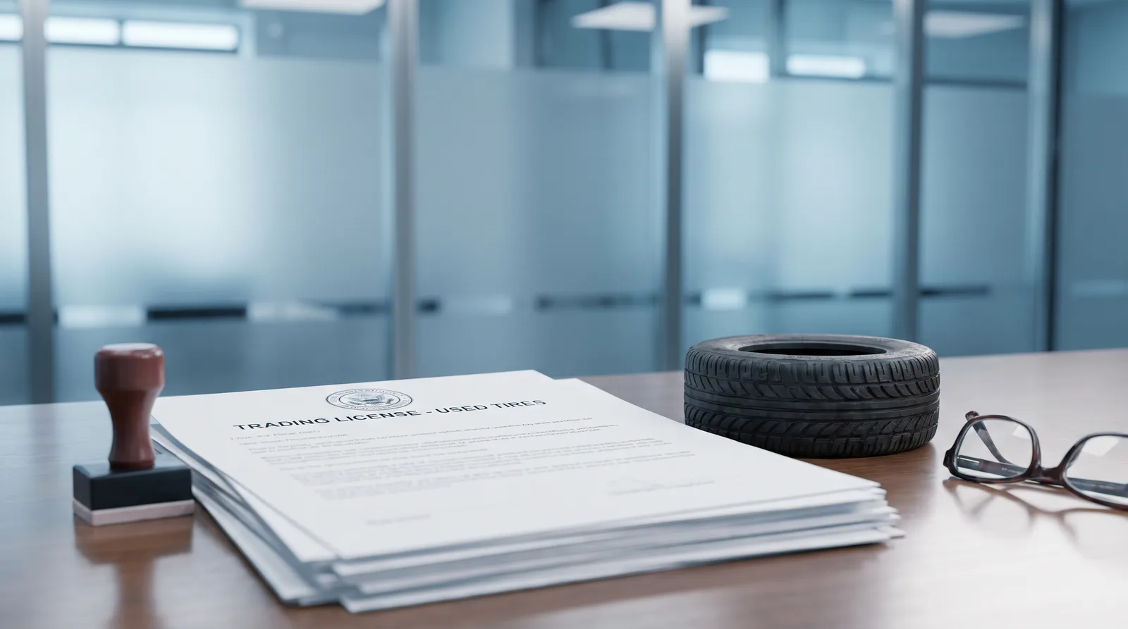 Used Tires Waste Trading business at Dubai South Business Hub Free Zone