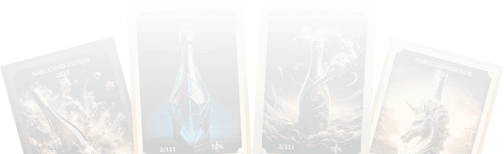 Cartes cryptobottles en éventail