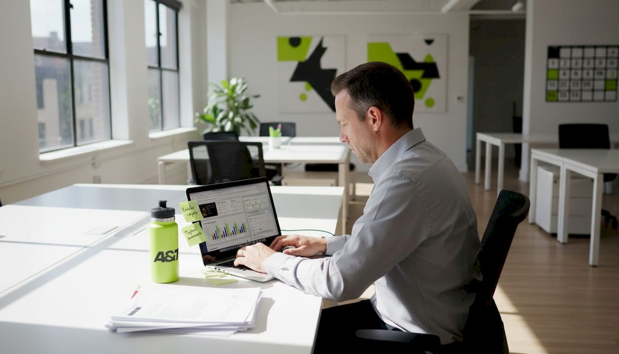 Professional adjusting ad targeting in office