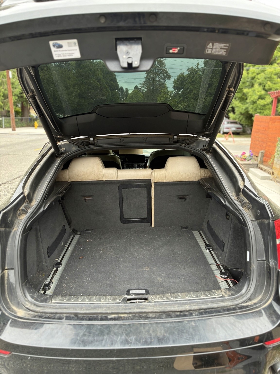BMW cargo area before care