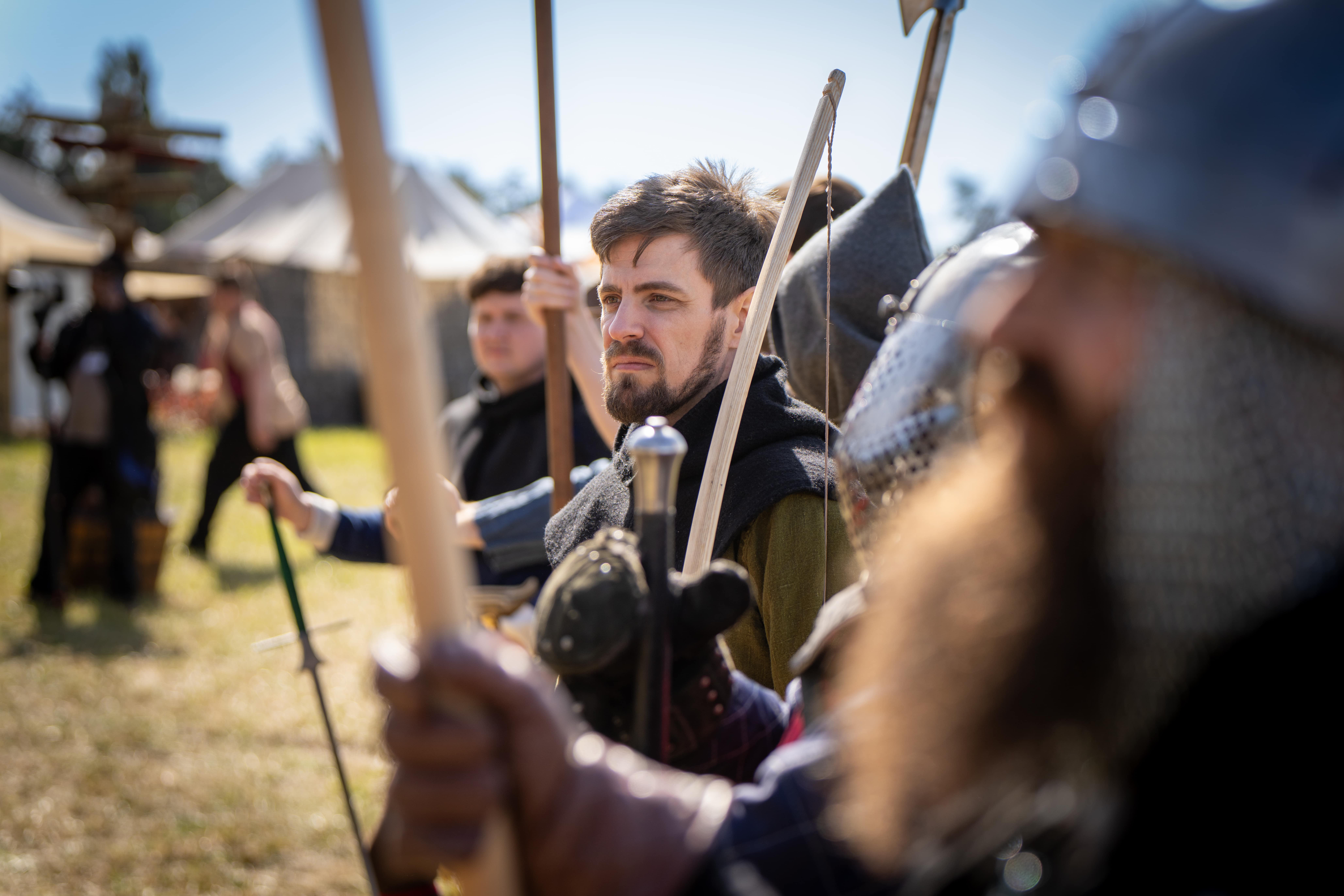 Multiple Jousting waiting for their turn at WRF 