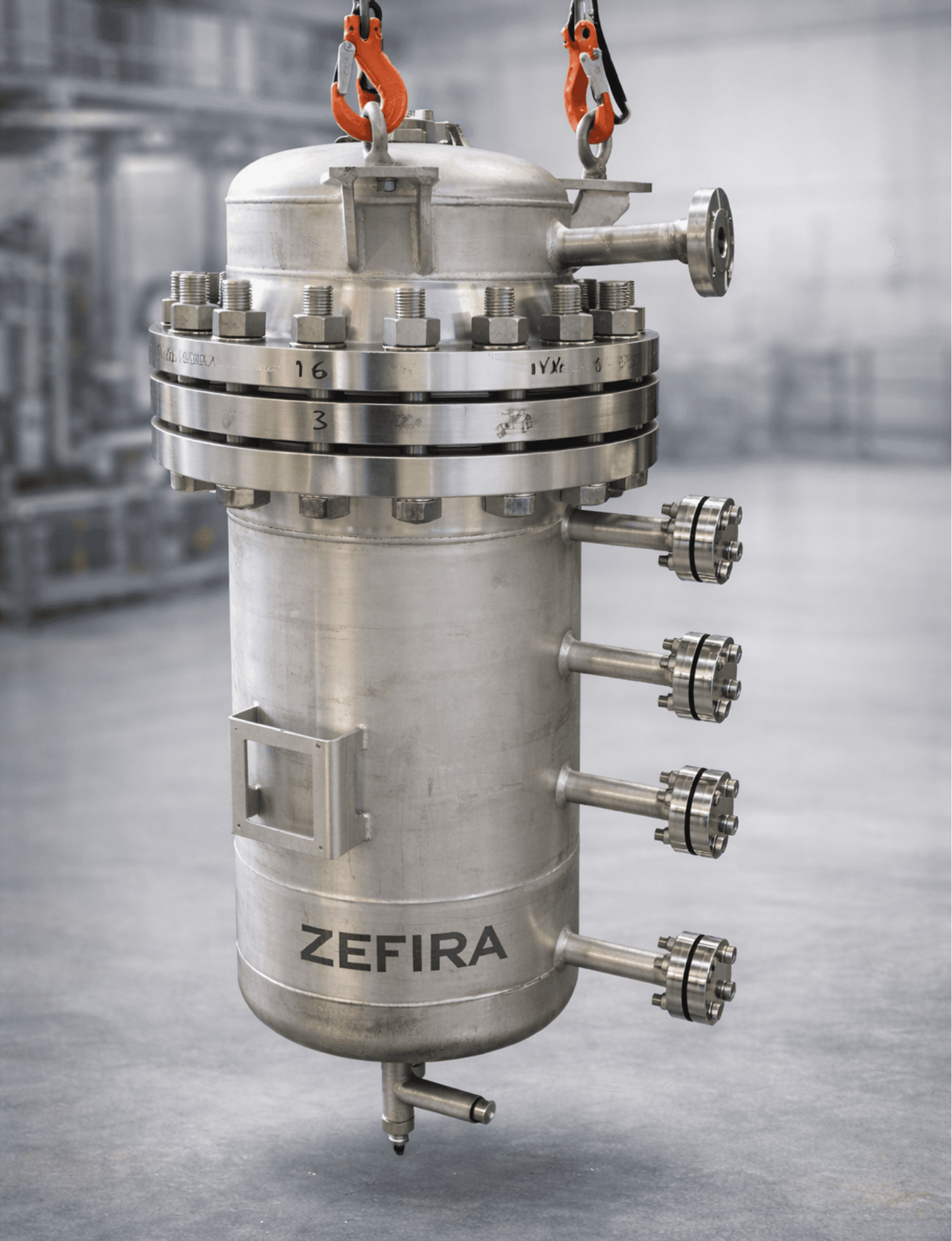 A man stands while two people sit at a table in an office setting, smiling and engaged in conversation. The mood is friendly and collaborative.