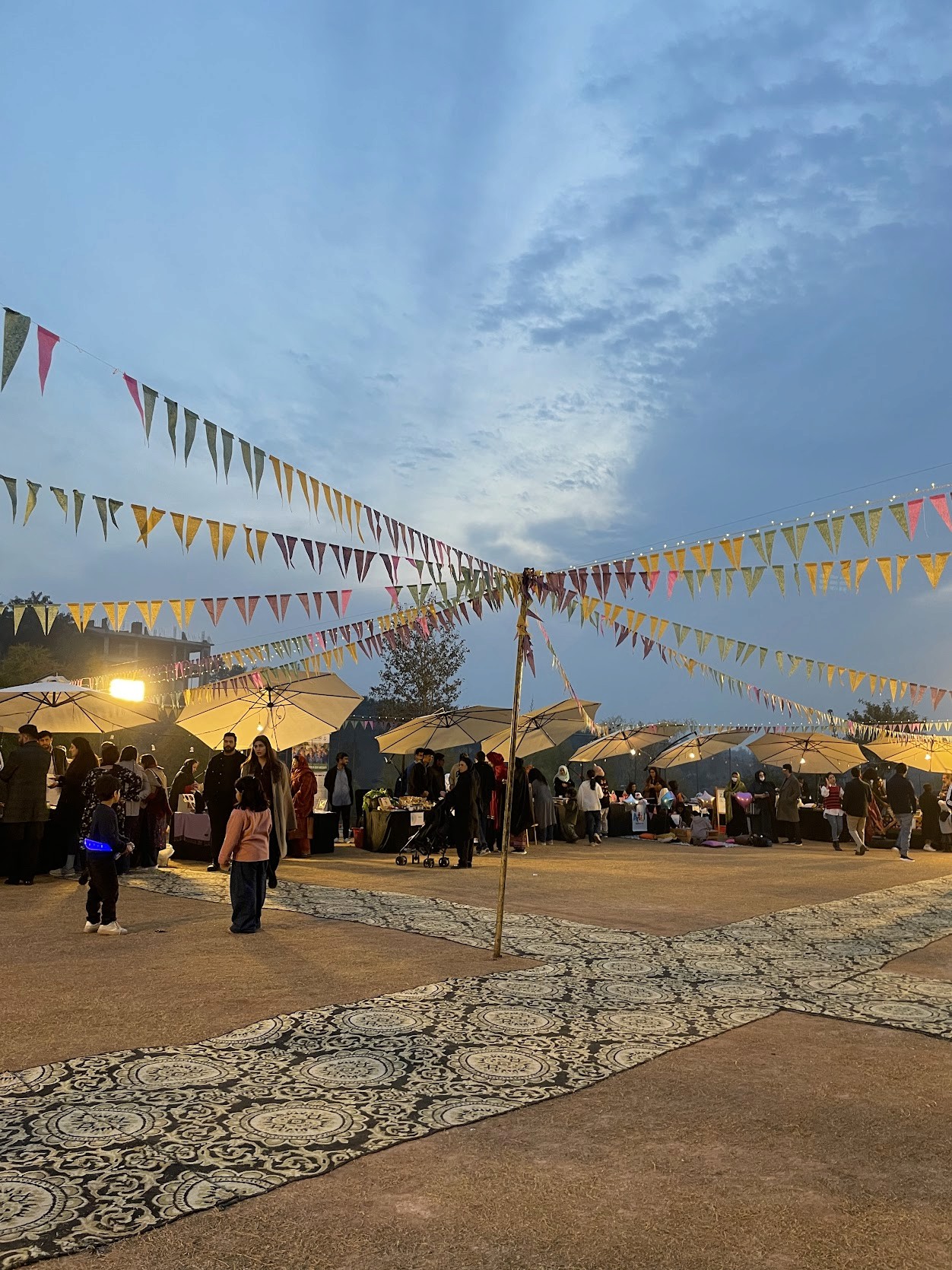 Light orange and purple 3d spheres