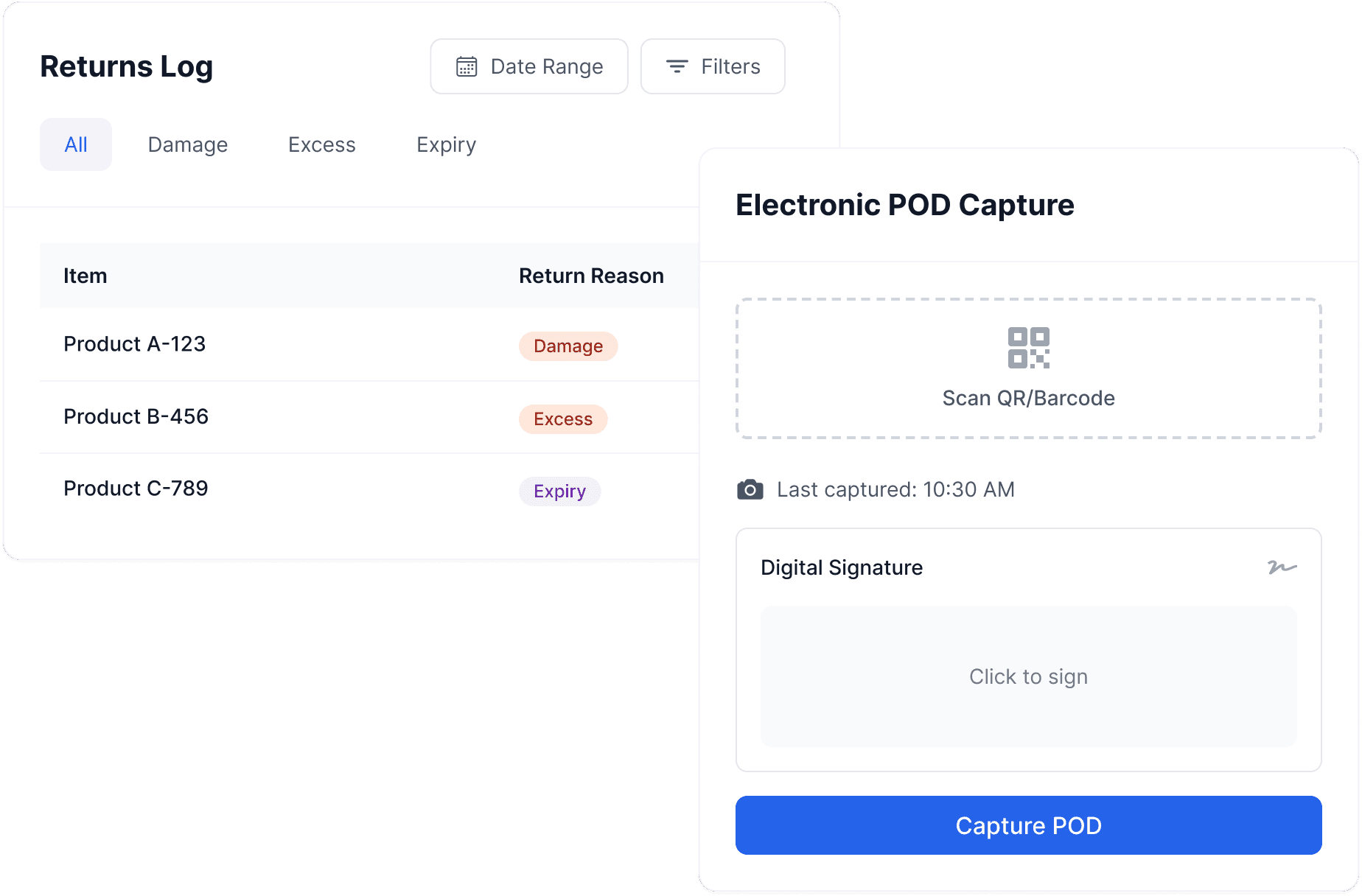 Proof of Delivery with Geo Validation