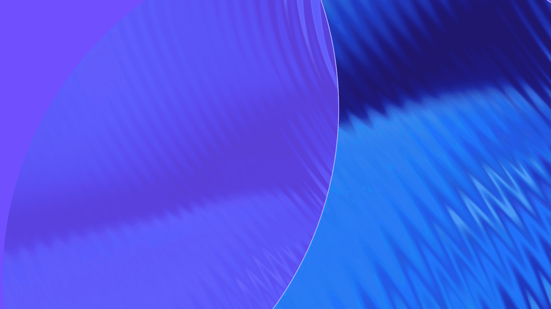 Zwei Sprechblasen auf blauen/lia Grund mit Wellen.