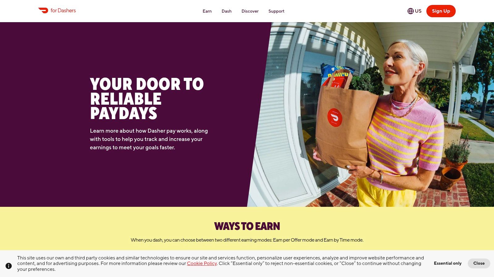 A person on a scooter making a delivery, representing instant payout opportunities with DoorDash.