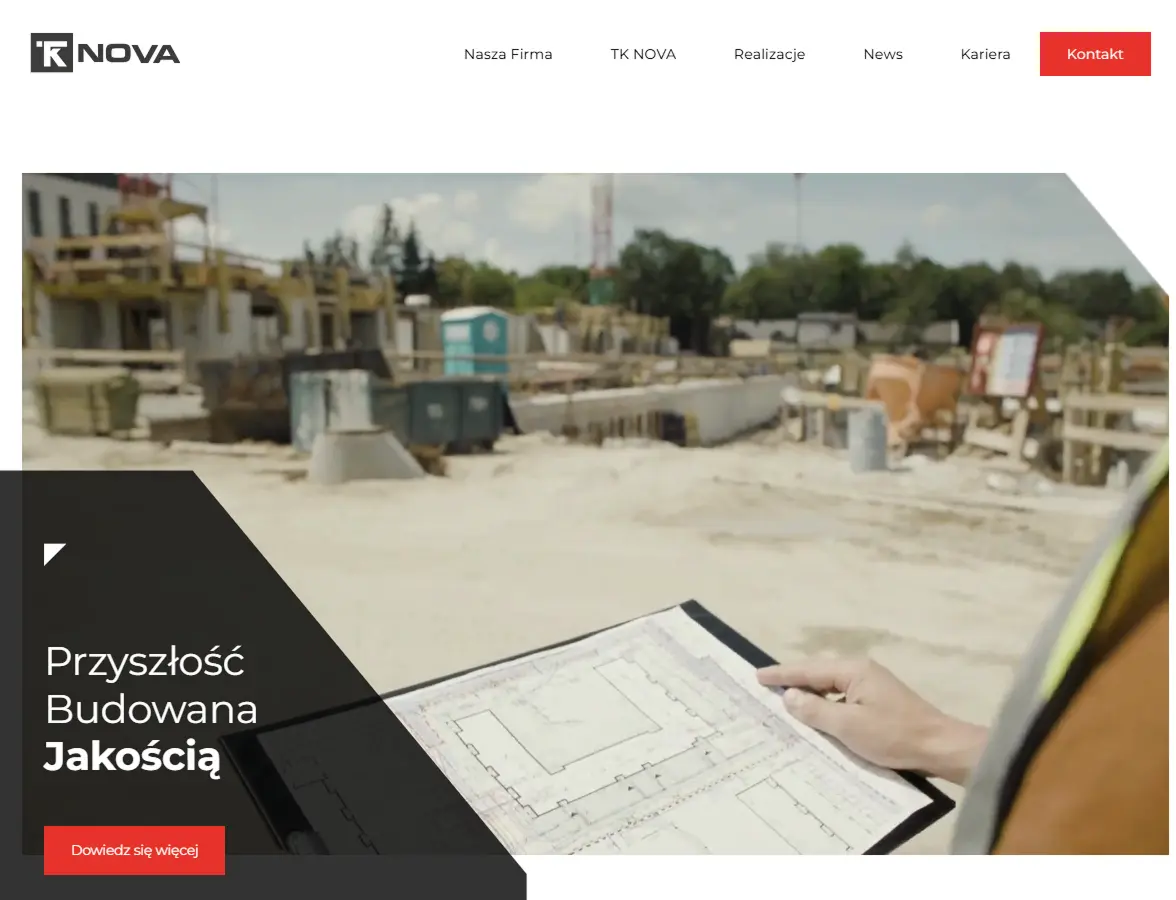 Przykład strony internetowej generalnego wykonawcy s3 real estate