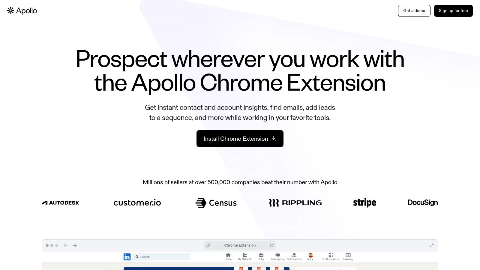 Apollo.io — Chrome Extension