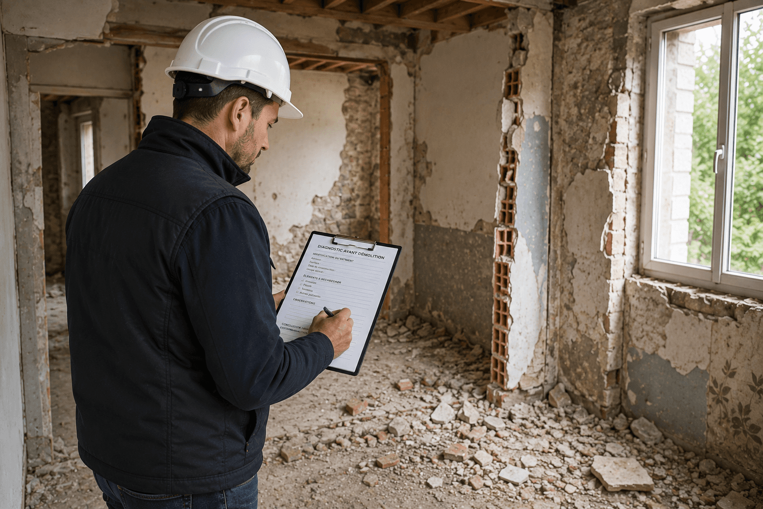 Maison en cours de démolition