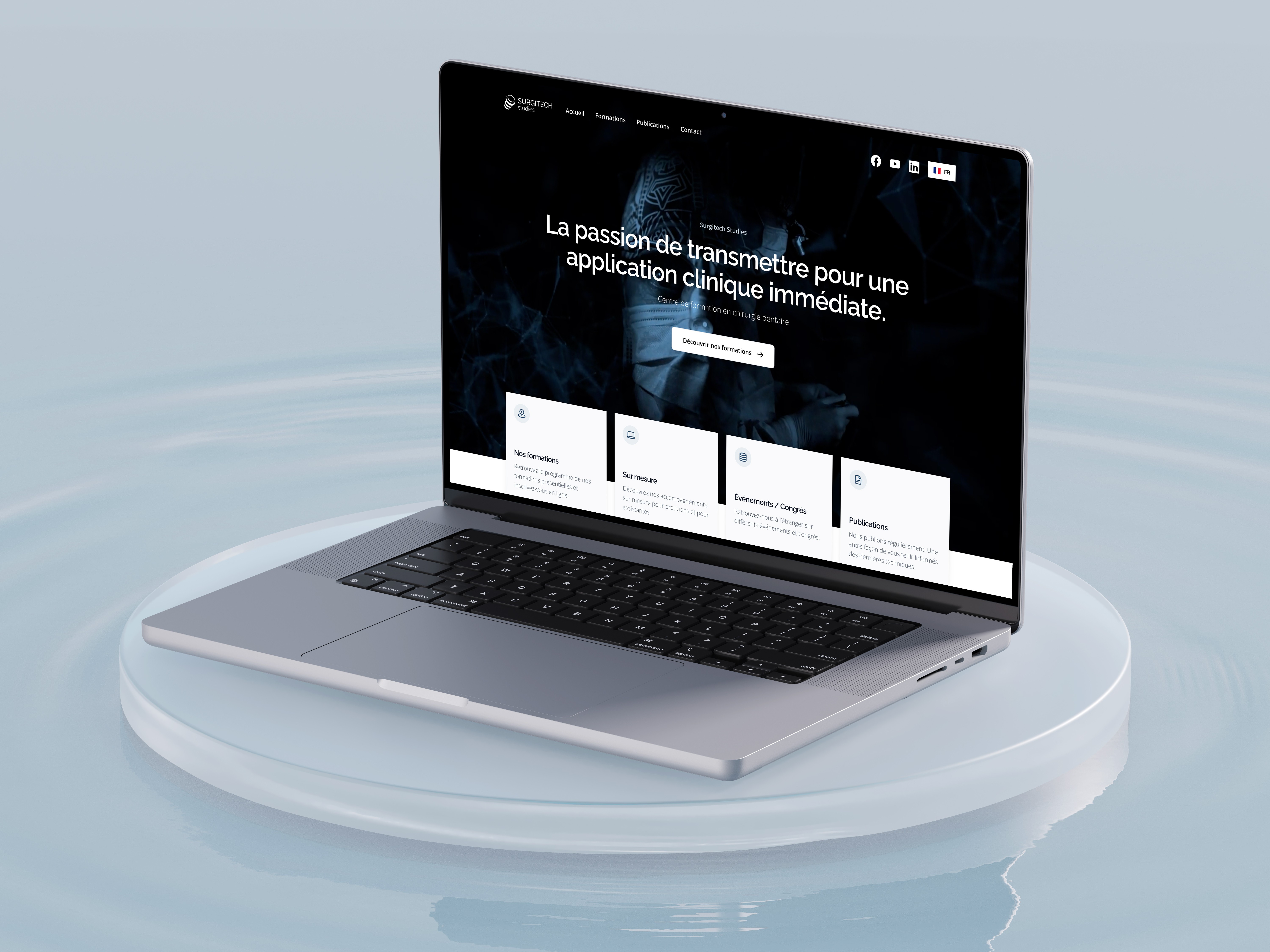 Surgitech Studies Identité visuelle Site internet