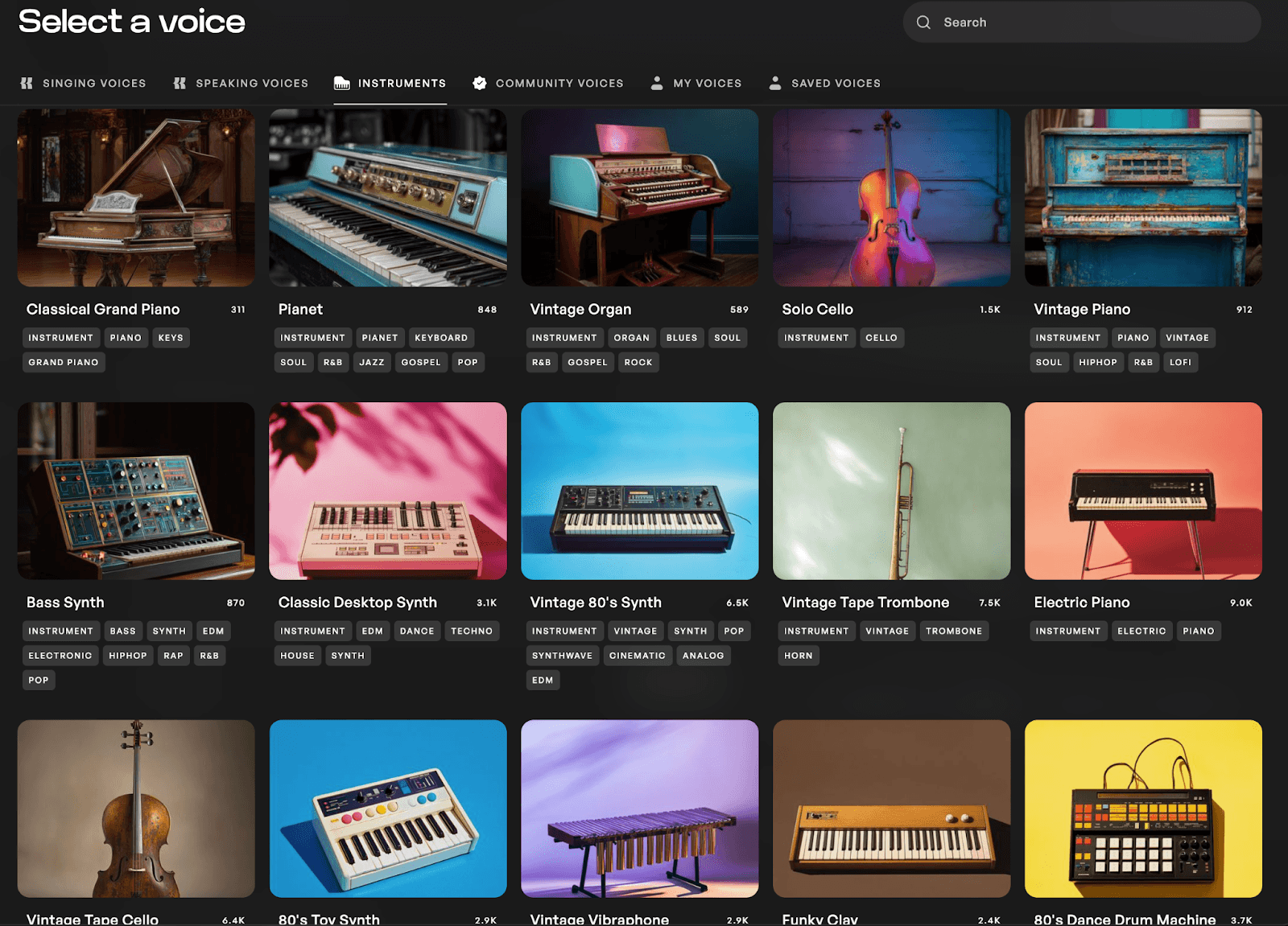Kits royalty-free instrument library