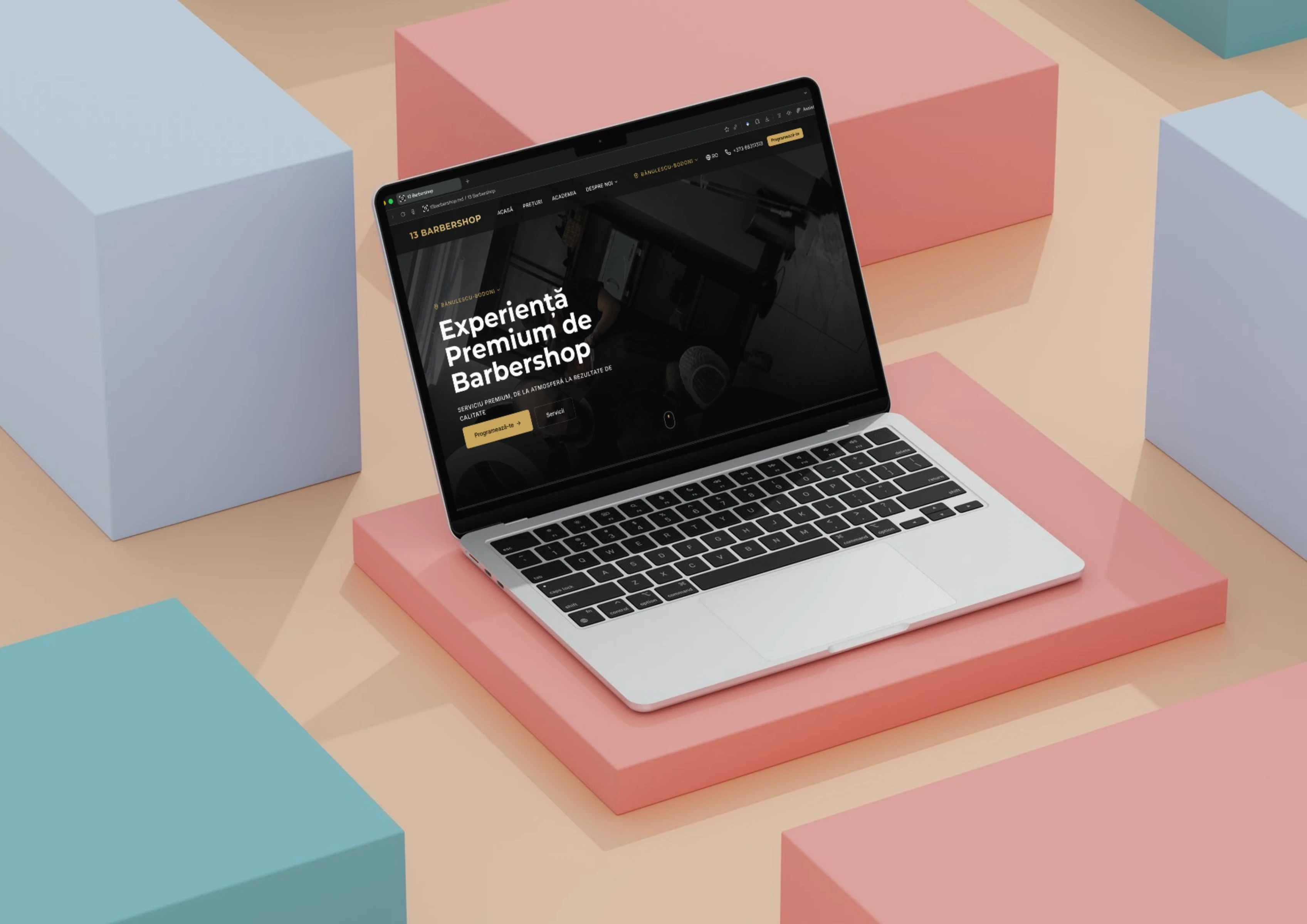 Website Platforma SaaS Frizerie