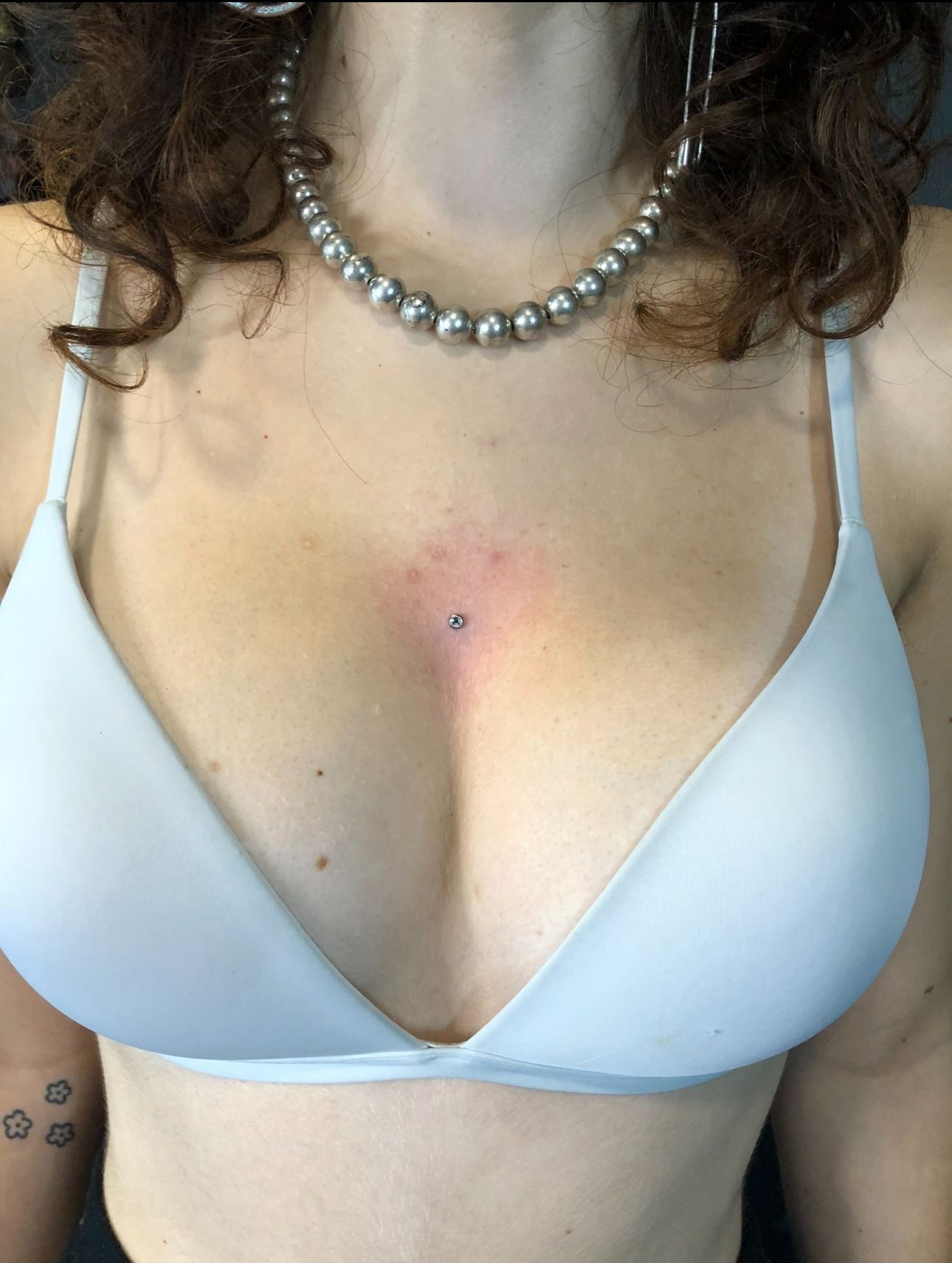 Dermal piercing at Calavera ink Berlin Tattoo Studio Reception Area Prenzlauer Berg